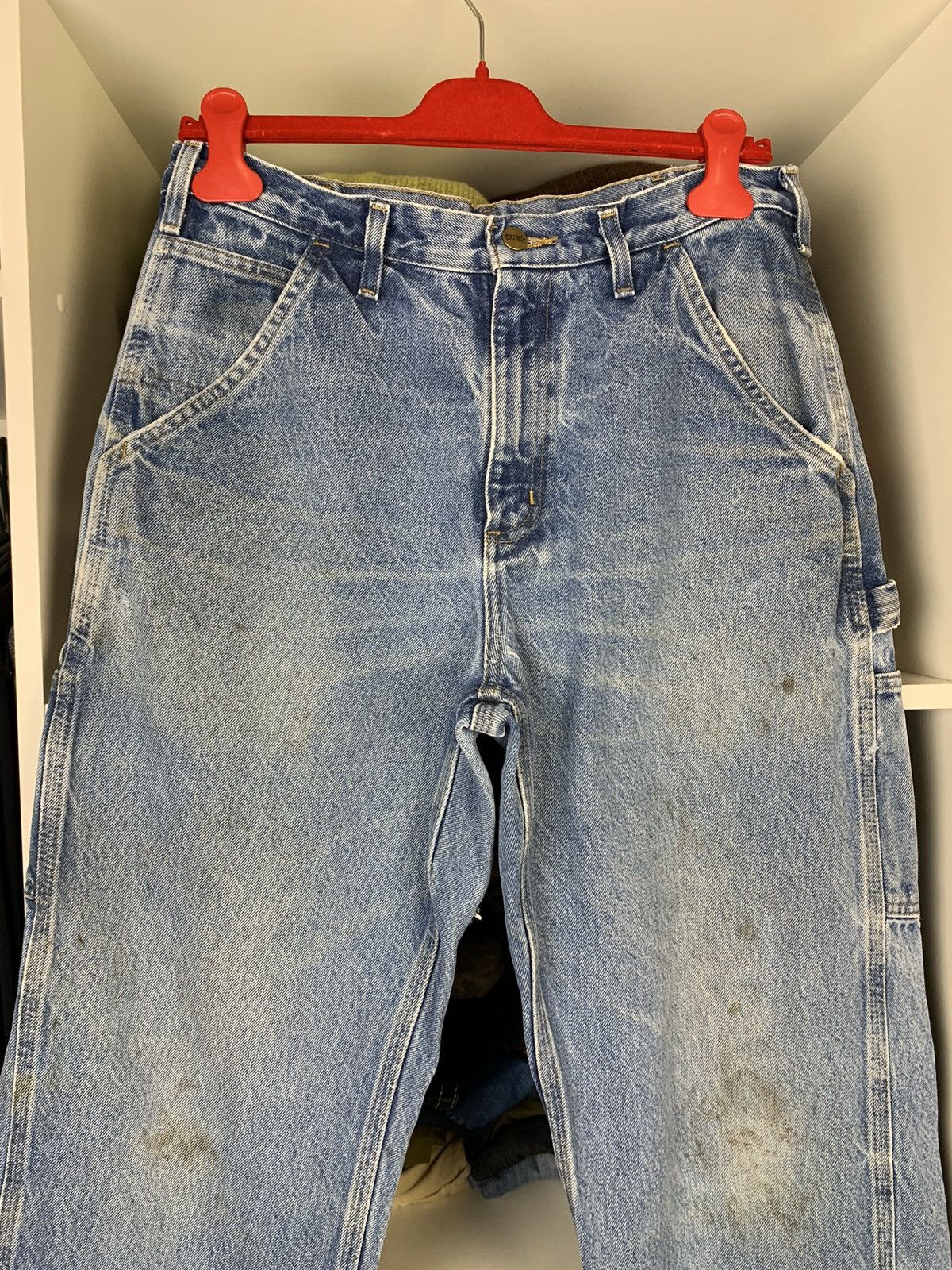Carhartt × Vintage Vintage Carhartt Distressed Denim Thrashed Jeans Size US 32 / EU 48 - 13 Thumbnail