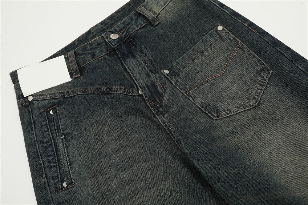 Japanese Brand × Jean Men's irregular stitching washed gradient cargo jeans Size US 32 / EU 48 - 6 Thumbnail