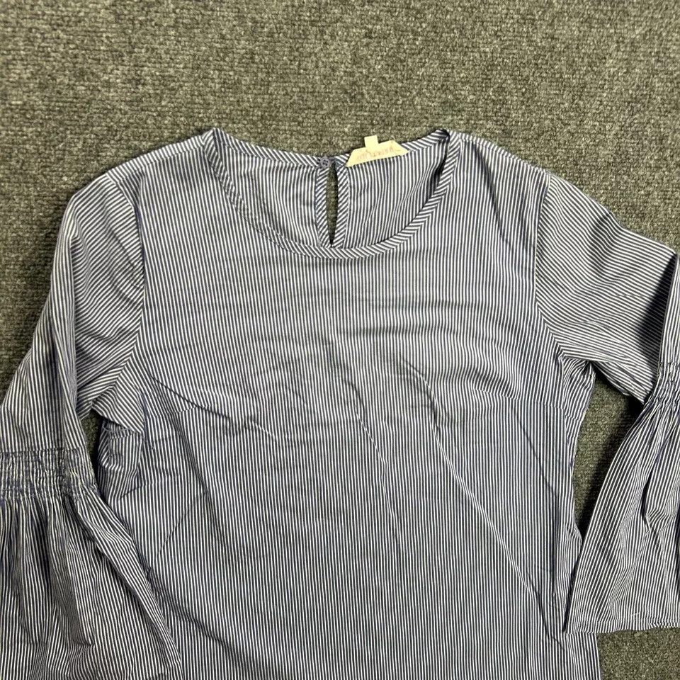 Other Solitaire Blouse Womens Medium Striped Casual Flare Sleeves Size M / US 6-8 / IT 42-44 - 2 Thumbnail