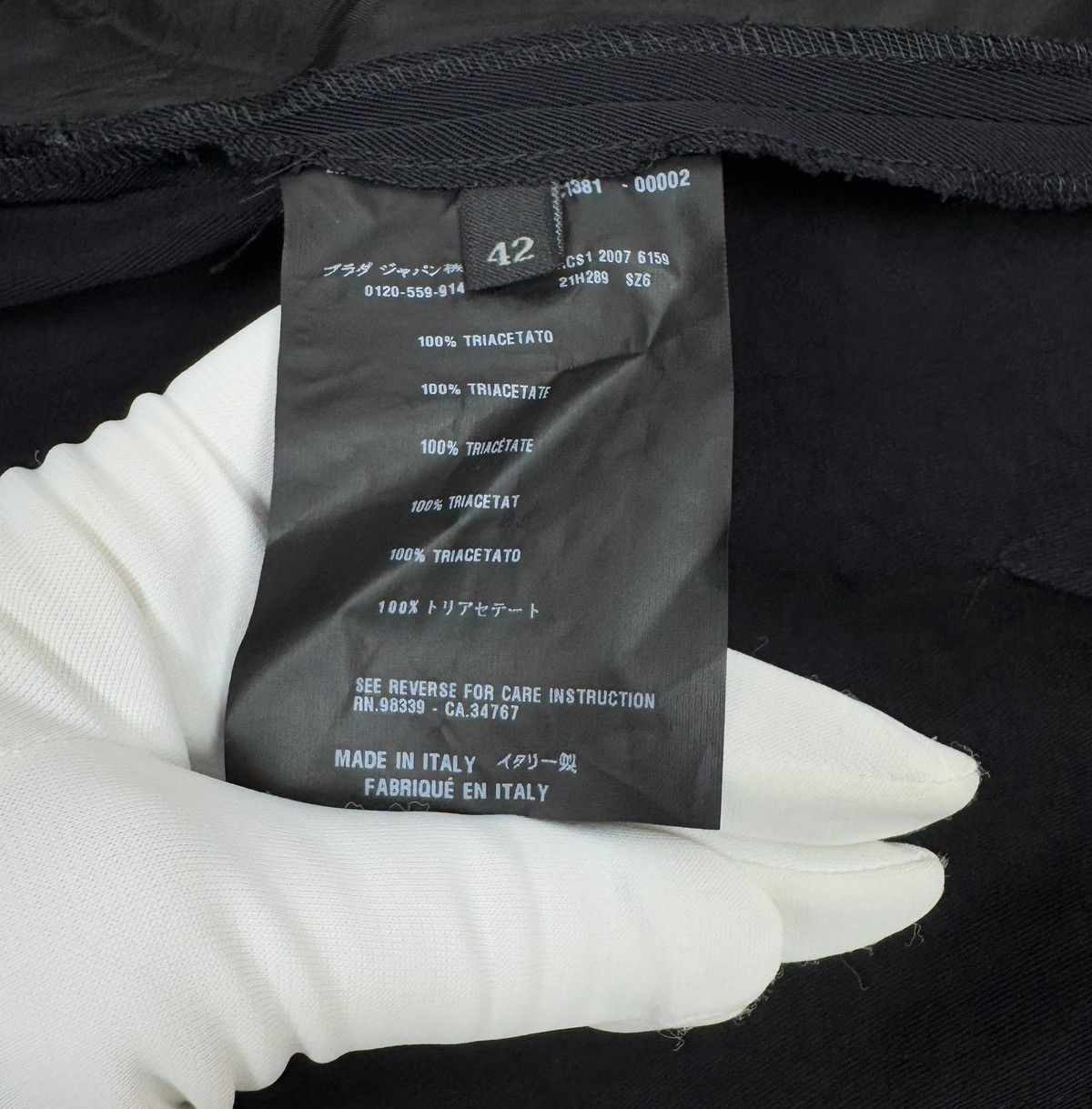 Prada Prada Black Midi Skirt Triacetate size 42 Size 28" / US 6 / IT 42 - 12 Thumbnail