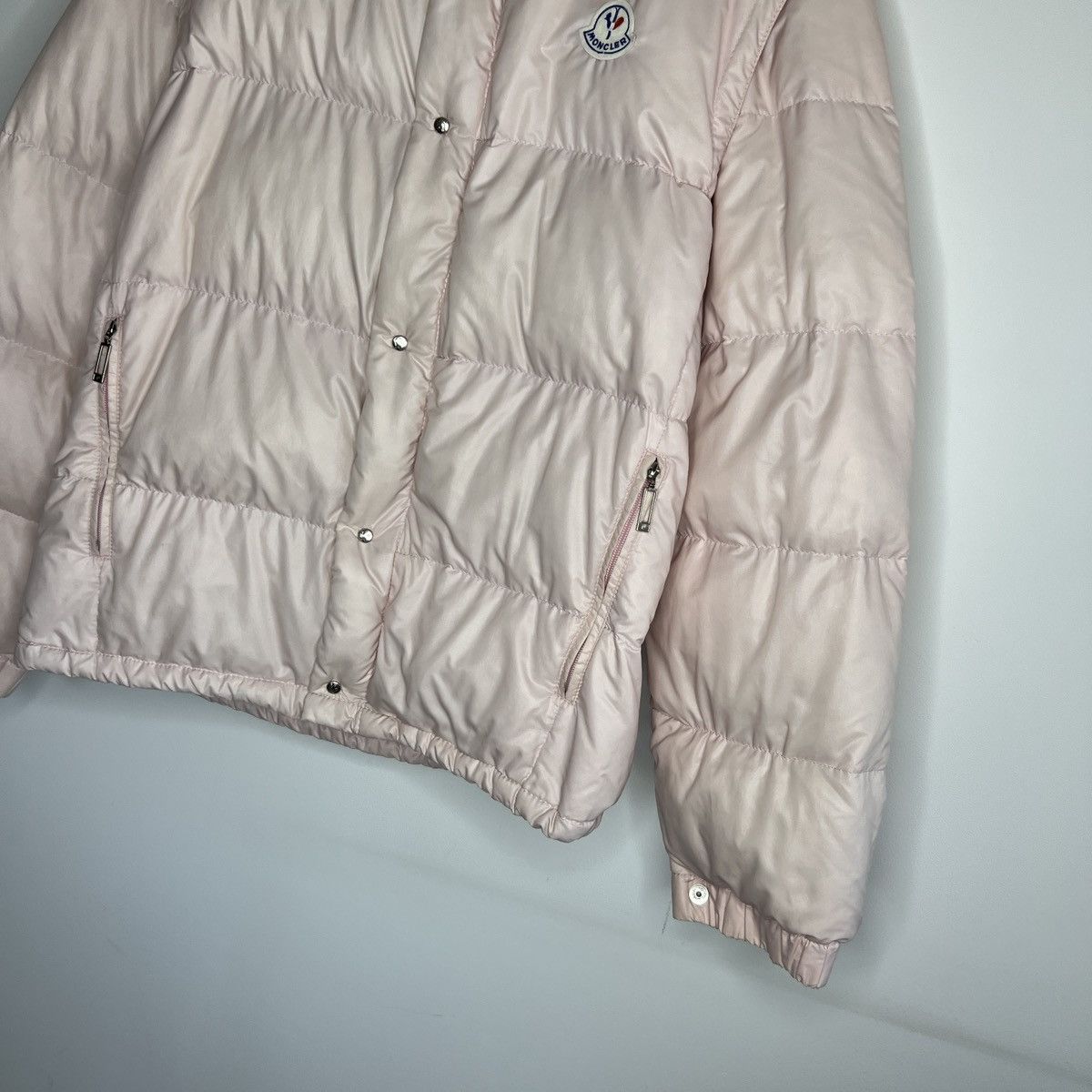 Moncler × Vintage Vintage Moncler Puffer Goose Down Jacket Pink Shiny 2in1 Size M / US 6-8 / IT 42-44 - 2 Thumbnail