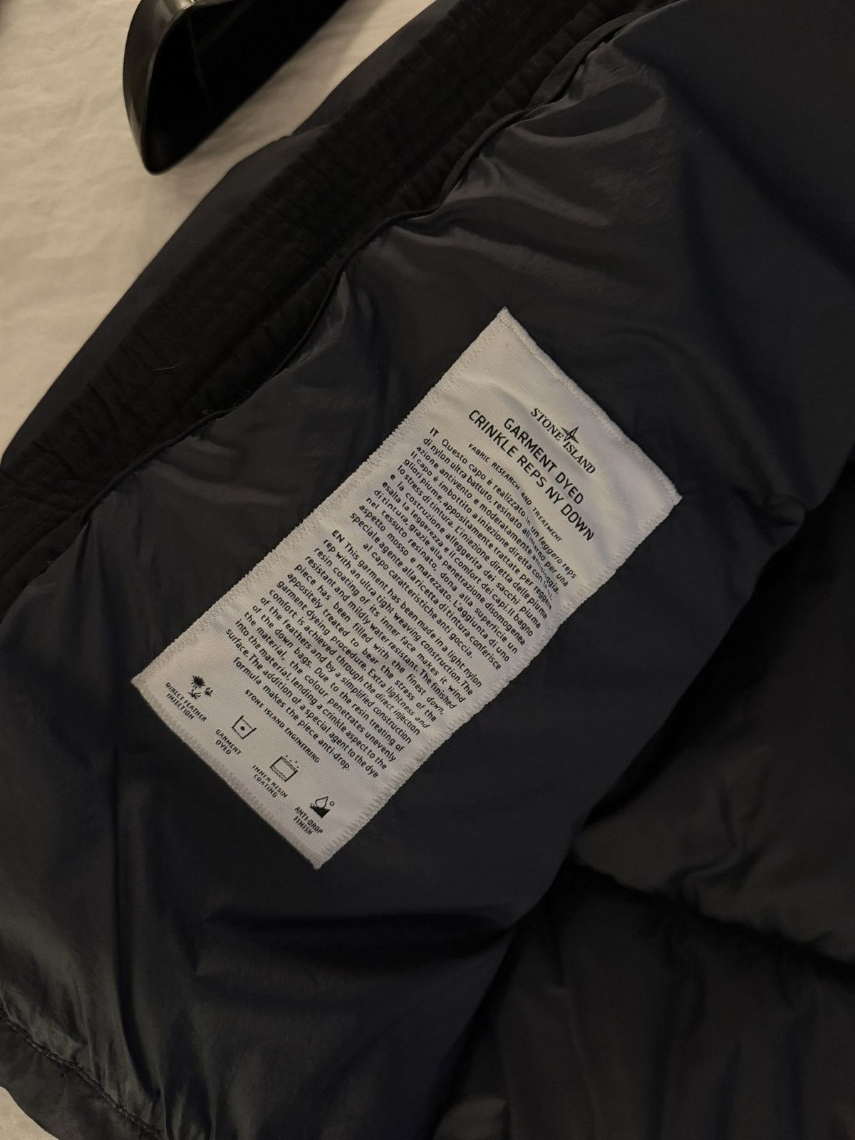 Stone Island Stone Island Crinkle Reps NY Down Hooded Jacket – Black – M Size US M / EU 48-50 / 2 - 4 Thumbnail