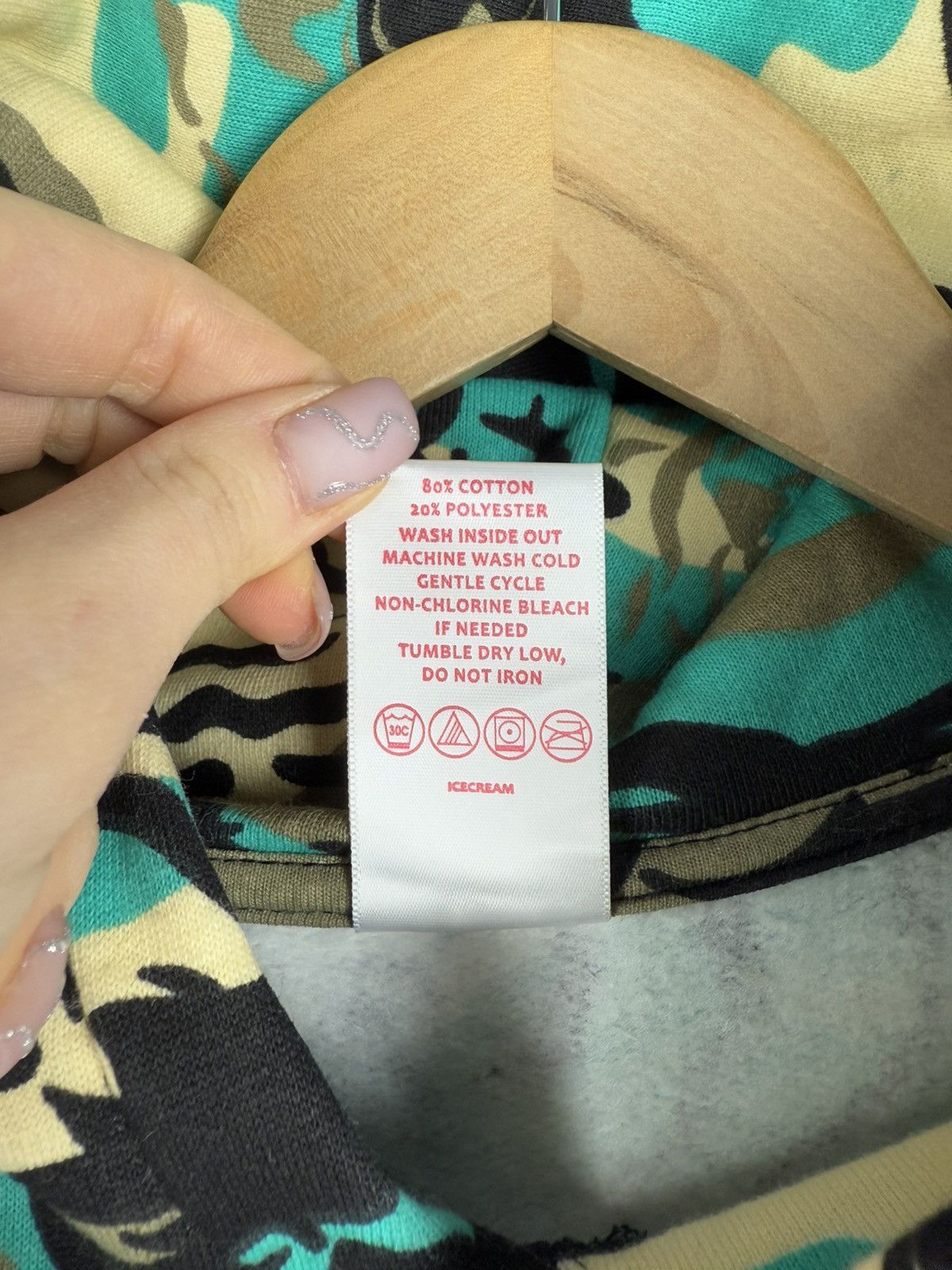 Icecream Icecream Billionaire Boys Club Camo Big Logo Hoodie Pullover Size US XL / EU 56 / 4 - 11 Thumbnail