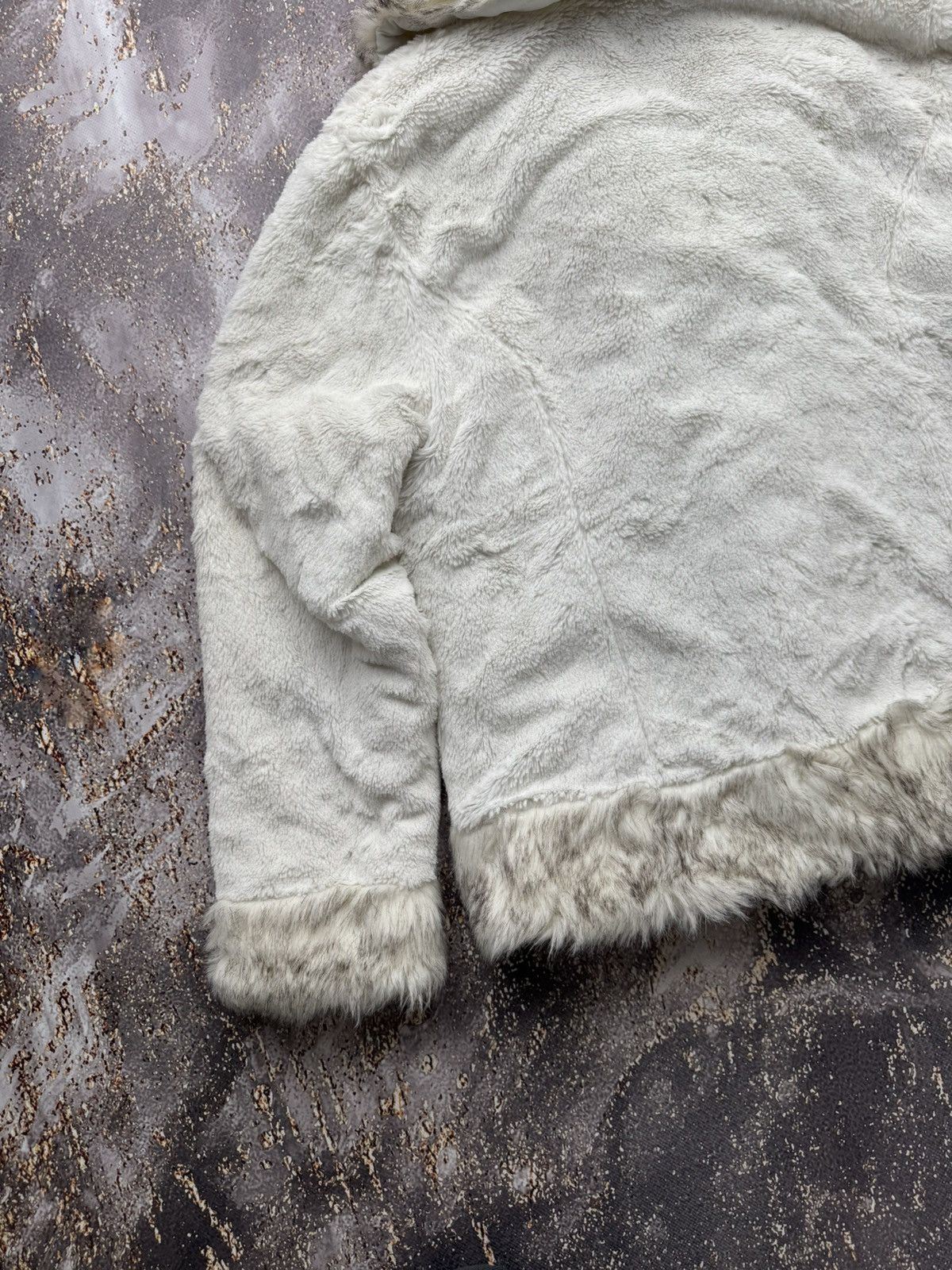 Japanese Brand Vintage Faux Fur Mini Coat Size L / US 10 / IT 46 - 9 Thumbnail