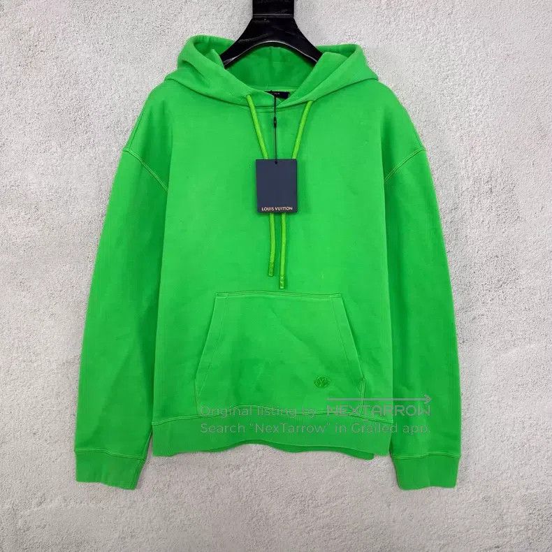 Louis Vuitton Louis Vuitton FW23 Solid logo drawstring hooded long sleev Size US L / EU 52-54 / 3 - 1 Thumbnail