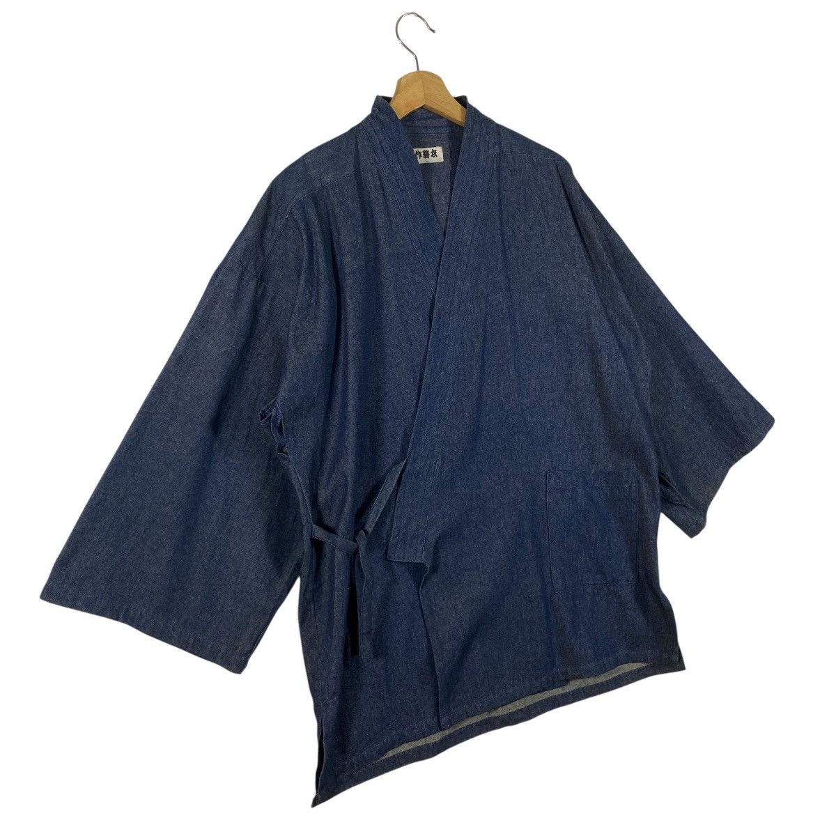 Japanese Brand Vintage Japanese Brand Kimono Denim L Size indigo Colour Size US L / EU 52-54 / 3 - 3 Thumbnail