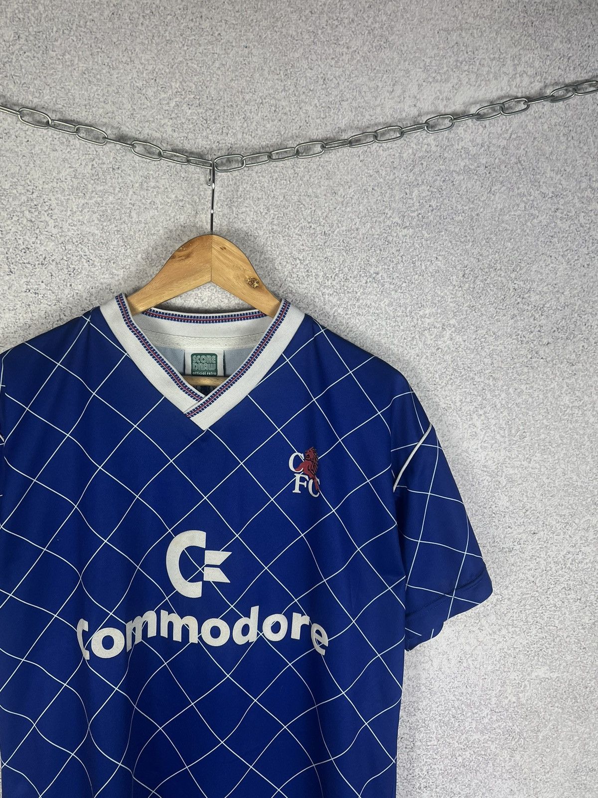Chelsea Soccer Vintage 1988 FC Chelsea Home Soccer Jersey Shirt Score Draw Size US M / EU 48-50 / 2 - 2 Thumbnail