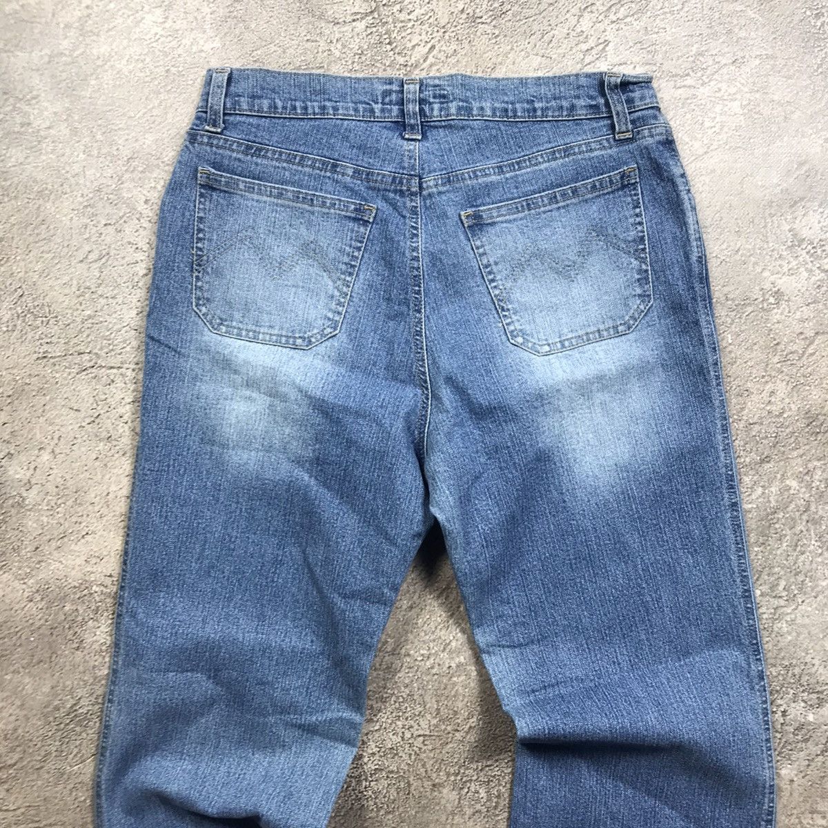 Vintage Vintage Y2K Distressed Flared Jeans Grunge Baggy 90s Logo 28 Size 28" / US 6 / IT 42 - 5 Thumbnail