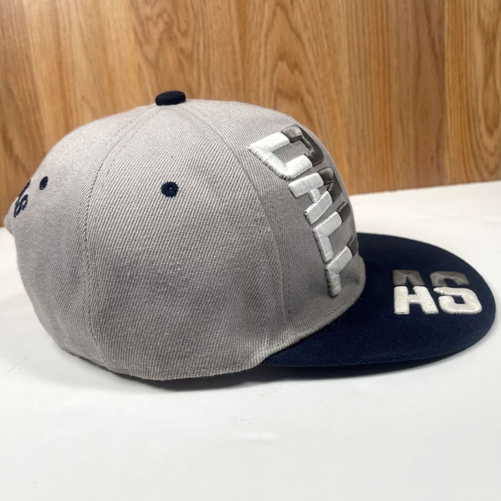 Vintage Dallas AS Adult Adjustable StrapBack Flat Bill Hat Cap One Size Fits All Gray Size ONE SIZE - 6 Thumbnail