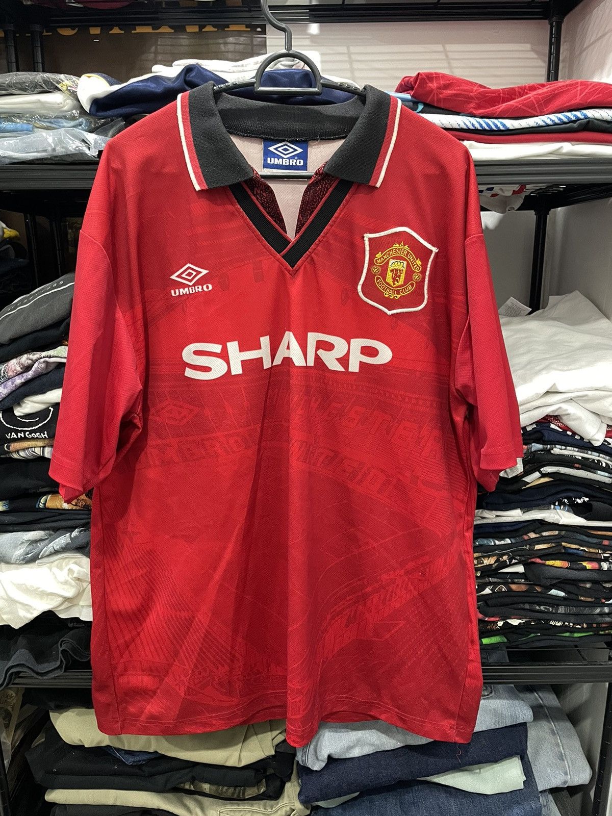Umbro Manchester United Home Kit 1994/96 Size US XL / EU 56 / 4 - 1 Thumbnail