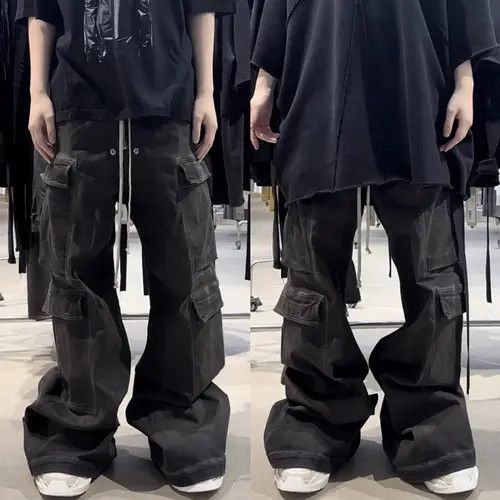 Japanese Brand × Vintage Harajuku Streetwear Pockets Baggy Jeans Size US 33 - 4 Thumbnail