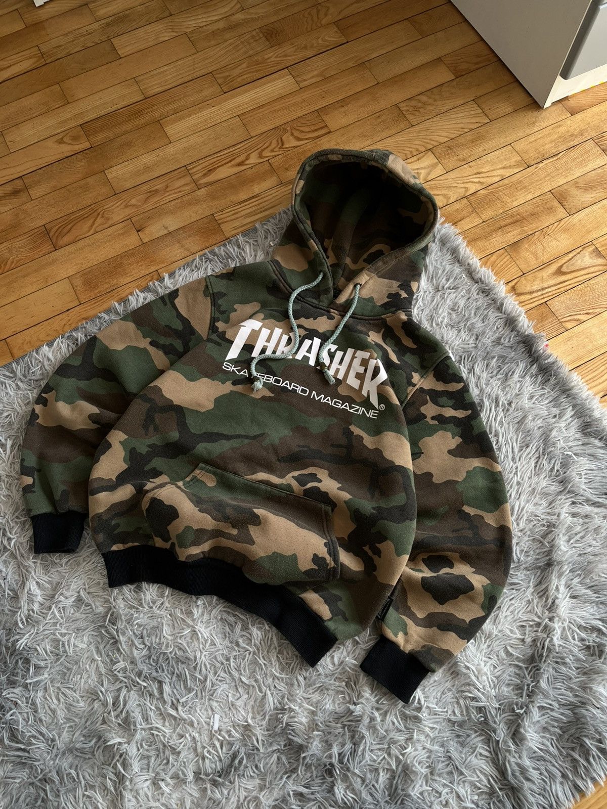 Thrasher Vintage Thrasher Camo Hoodie Skateboard Size L Size US M / EU 48-50 / 2 - 4 Thumbnail