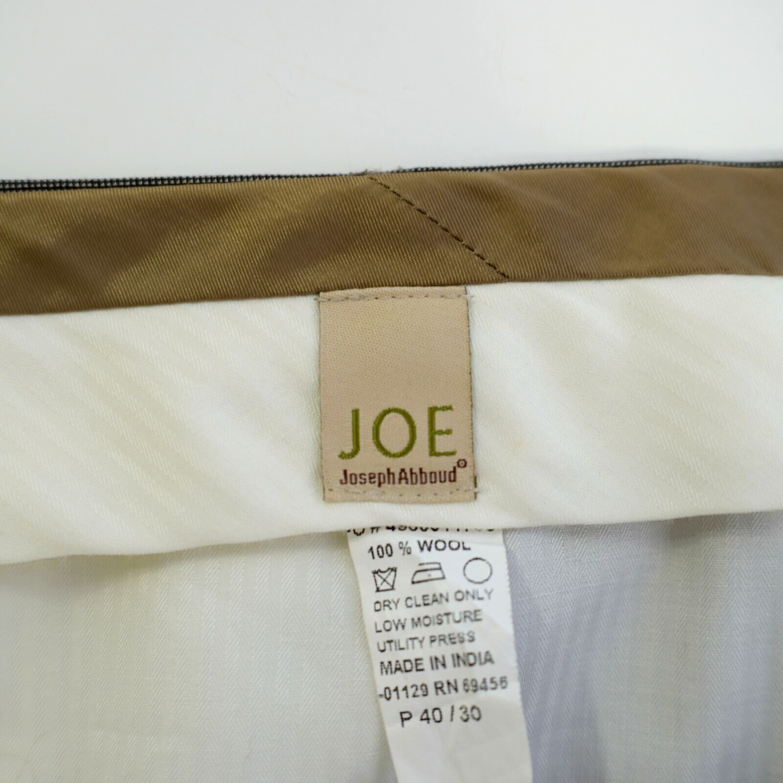 Joseph Abboud Joe Joseph Abboud Brown Wool Nailshead 40/27 Dress Pants Mid Size 40S - 6 Thumbnail