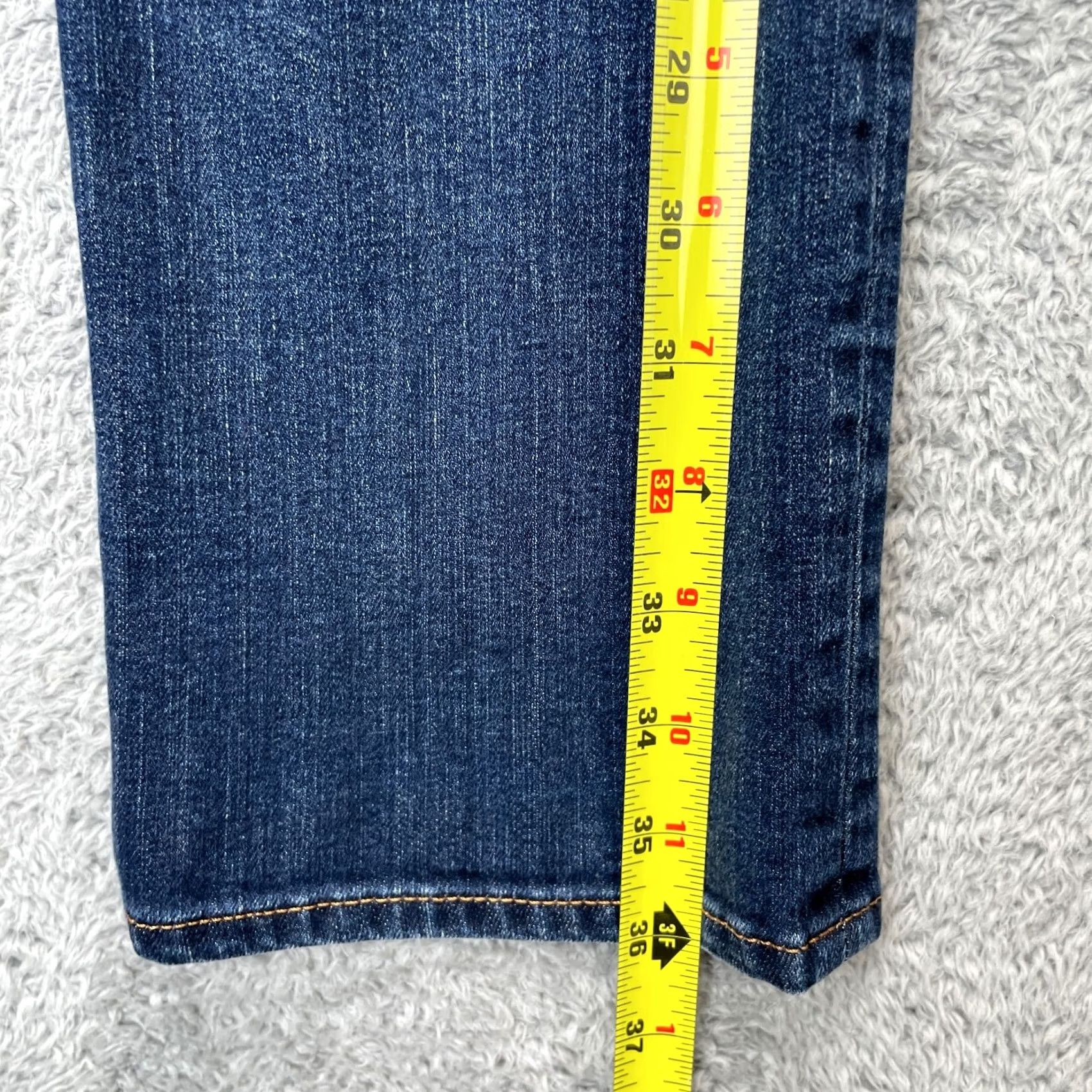 Gap Gap 1969 Jeans Womens 4 Petite Blue Straight Leg Denim Cotton Stretch 5-Pocket Womens Pants XS-XL Size 27" / US 4 / IT 40 - 7 Thumbnail