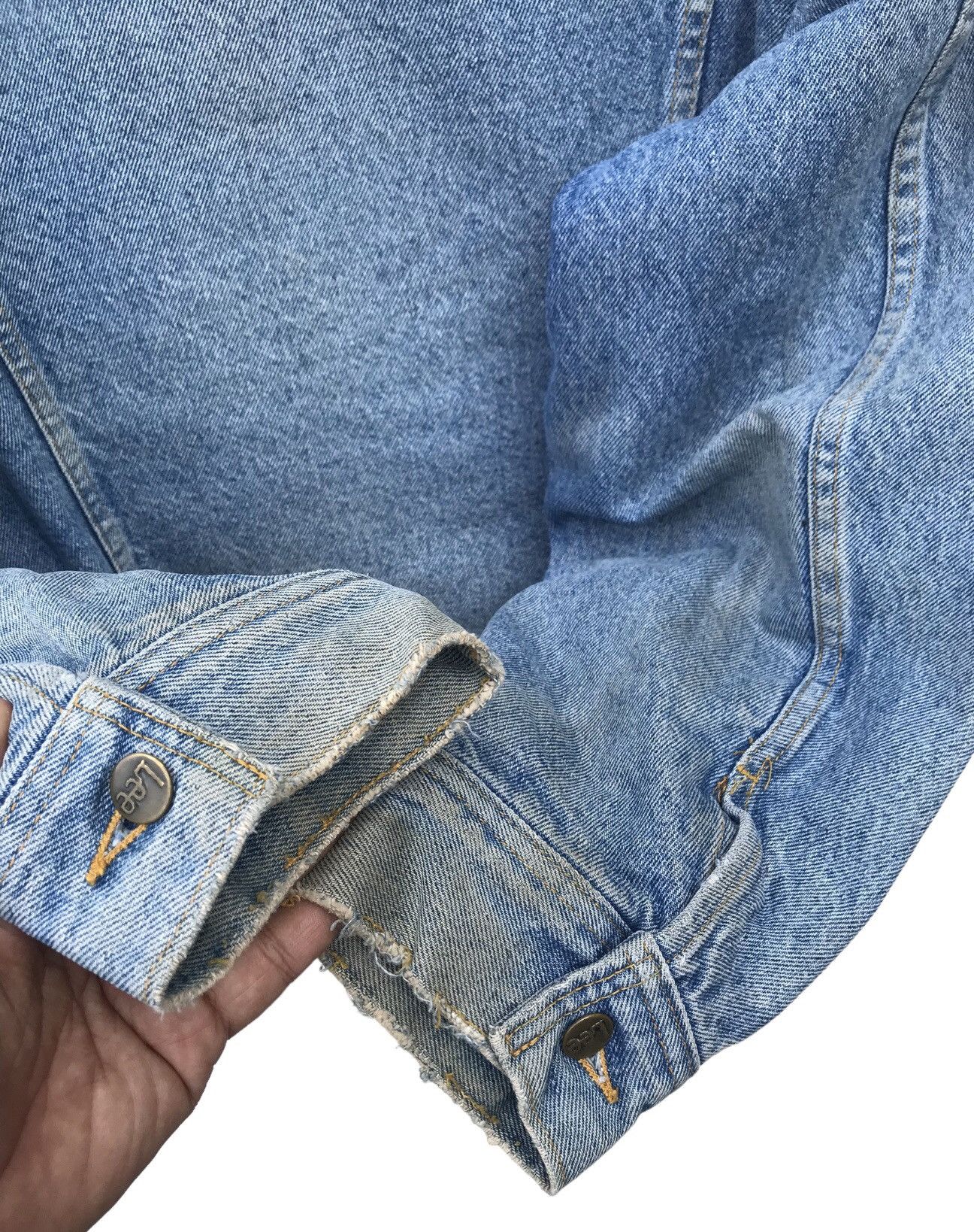 Lee Vintage Lee Storm Rider Distressed Faded Sherpa Trucker Size US L / EU 52-54 / 3 - 12 Thumbnail