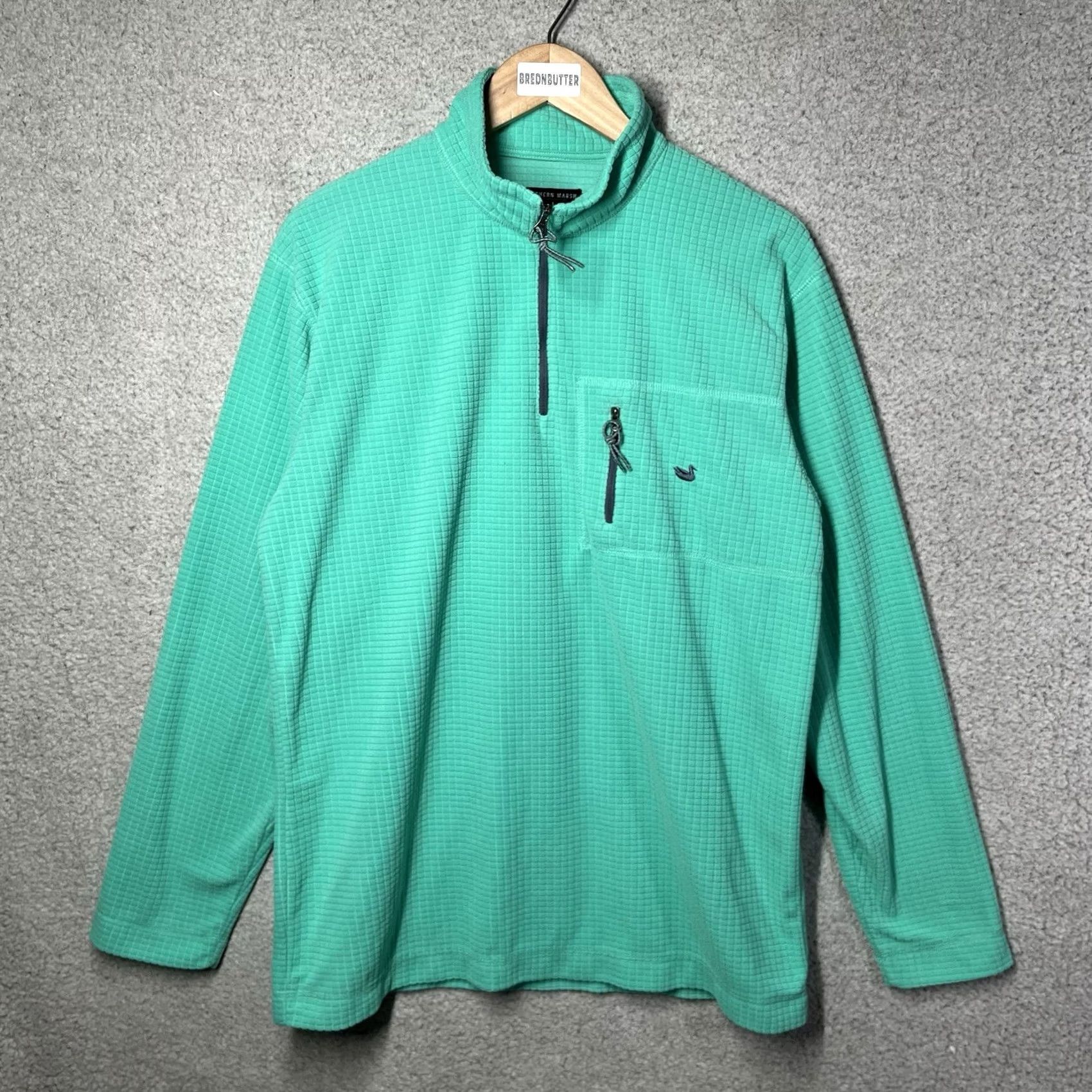 Vintage Southern Marsh 1/4 Zip Pullover Mens M Micro Grid Fleece Outdoor FieldTec Hiking Size US M / EU 48-50 / 2 - 2 Thumbnail