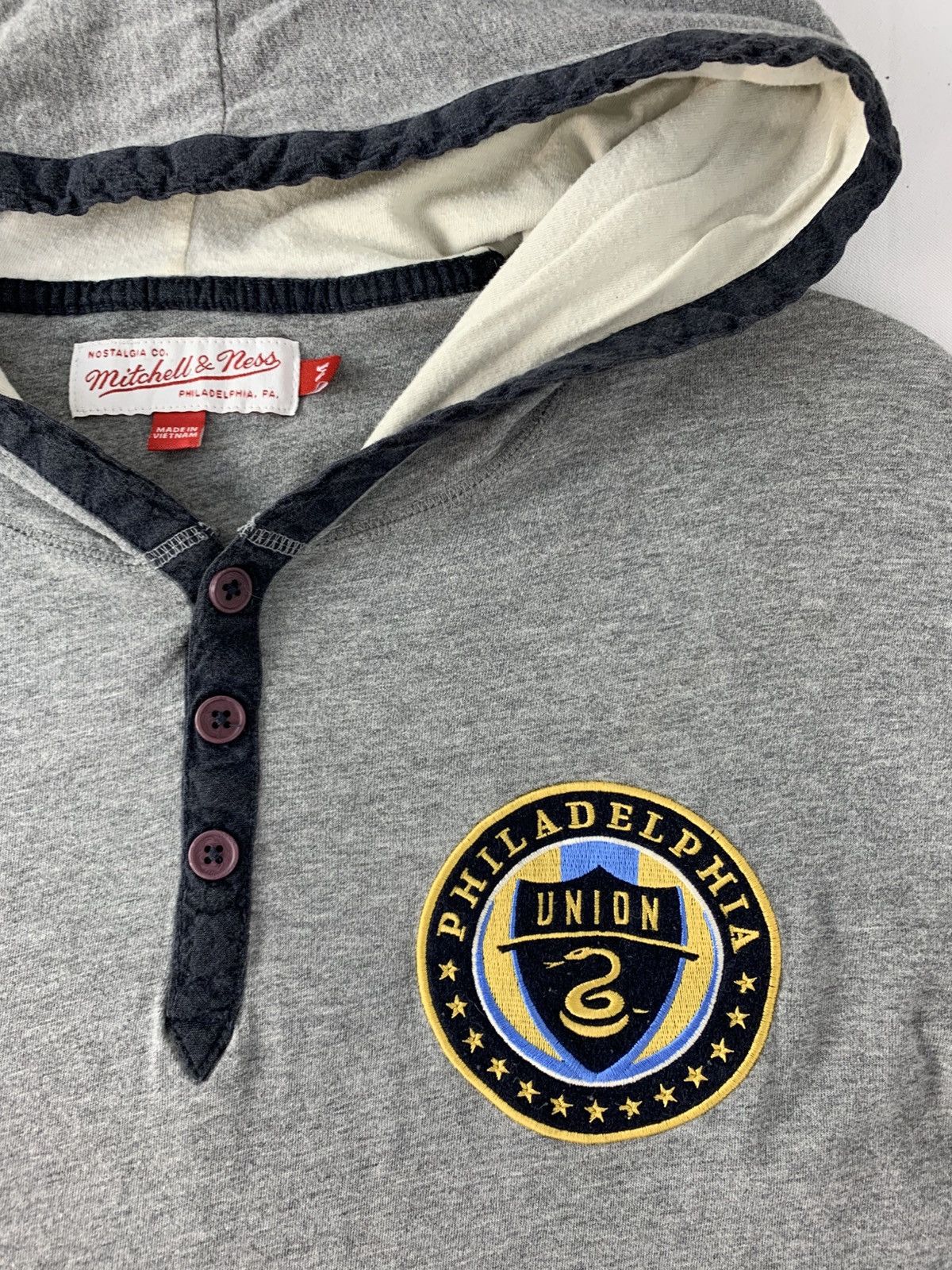 Mitchell & Ness Mitchell & Ness Pullover Hoodies Unisex Henley Neck Size M / US 6-8 / IT 42-44 - 4 Thumbnail