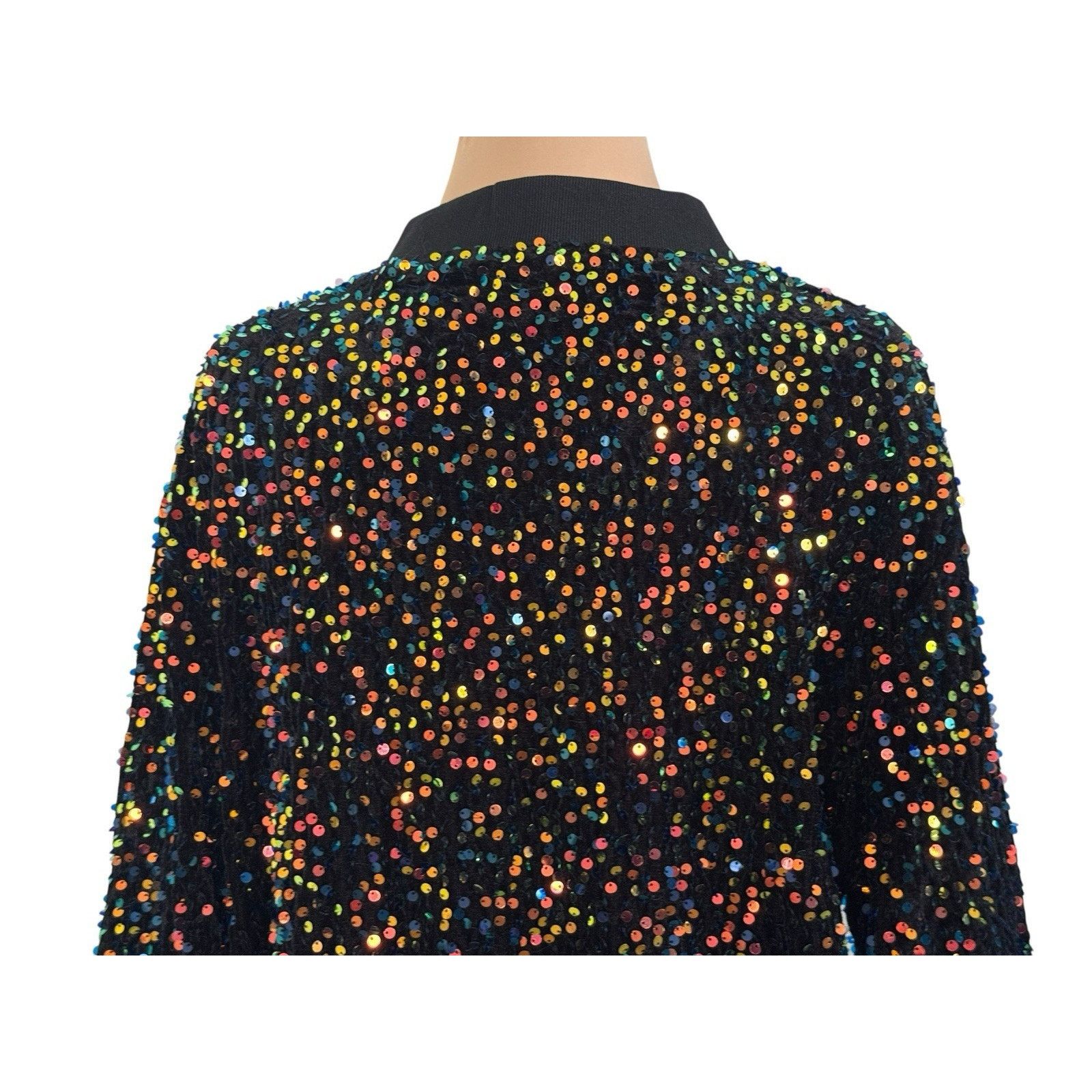 Other ANNA-KACI Sparkle & Shine Collection Sequin Bomber Jacket Size XL / US 12-14 / IT 48-50 - 8 Thumbnail