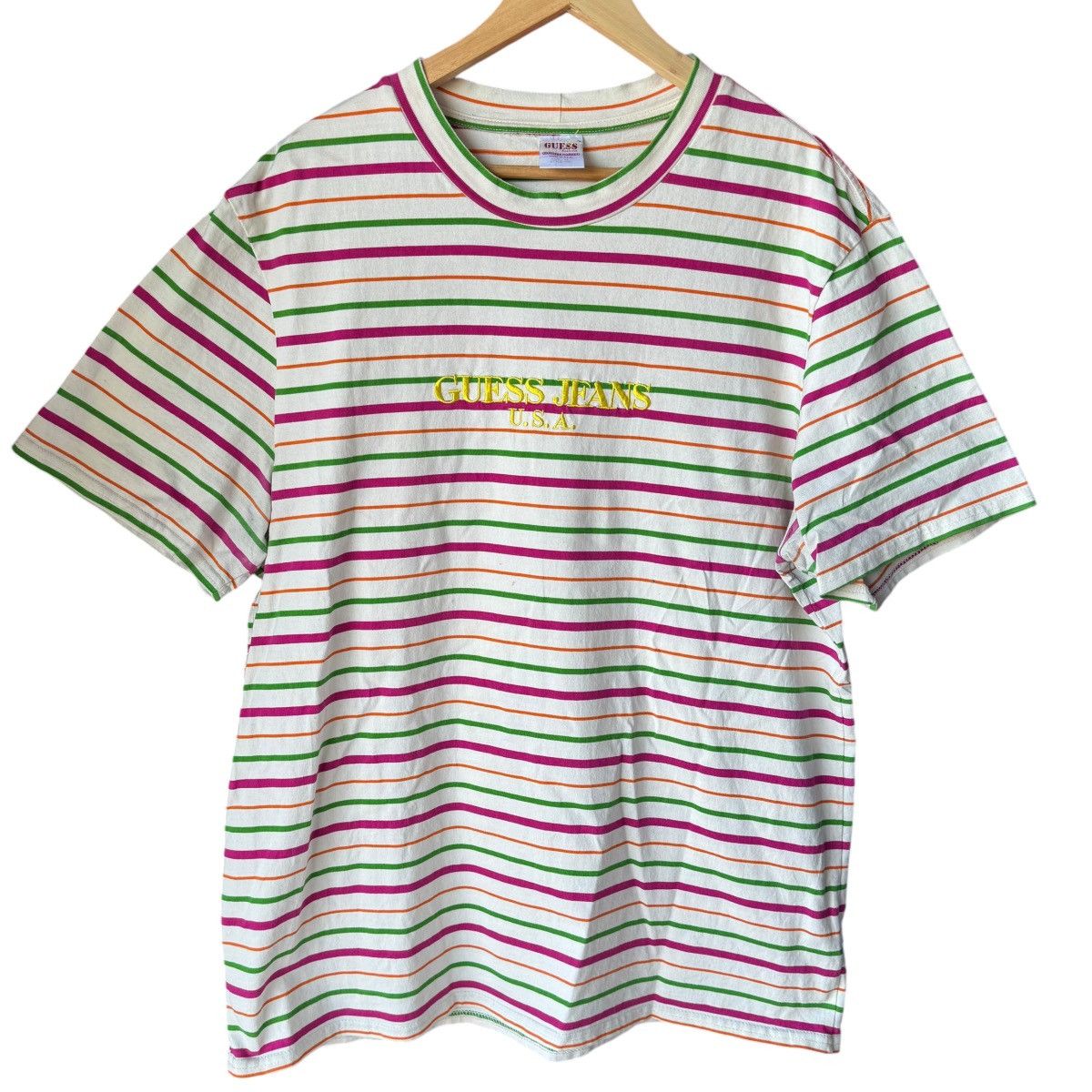 Guess Guess Farmers Market Produce Sean Wotherspoon Striped Shirt Size US XL / EU 56 / 4 - 10 Thumbnail
