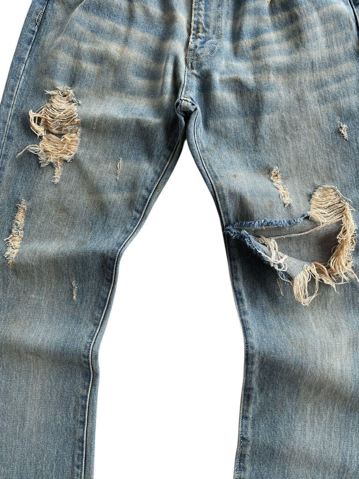 Japanese Brand Vintage Retro Girl Dirty Distressed Denim Jeans Streetwear Size 34" / US 12 / IT 48 - 8 Thumbnail