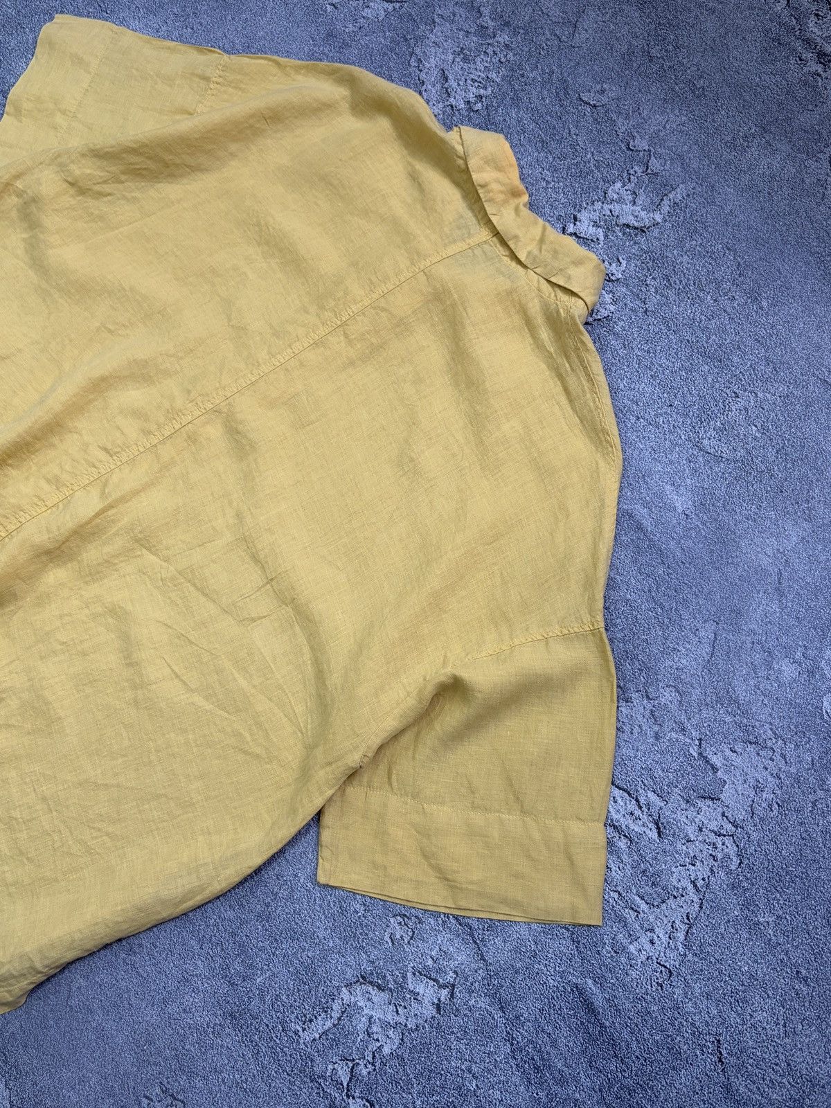 OSKA OSKA Yellow 100% Linen Oversized Boxy Shirt Blouse 3 L/XL Size L / US 10 / IT 46 - 14 Thumbnail