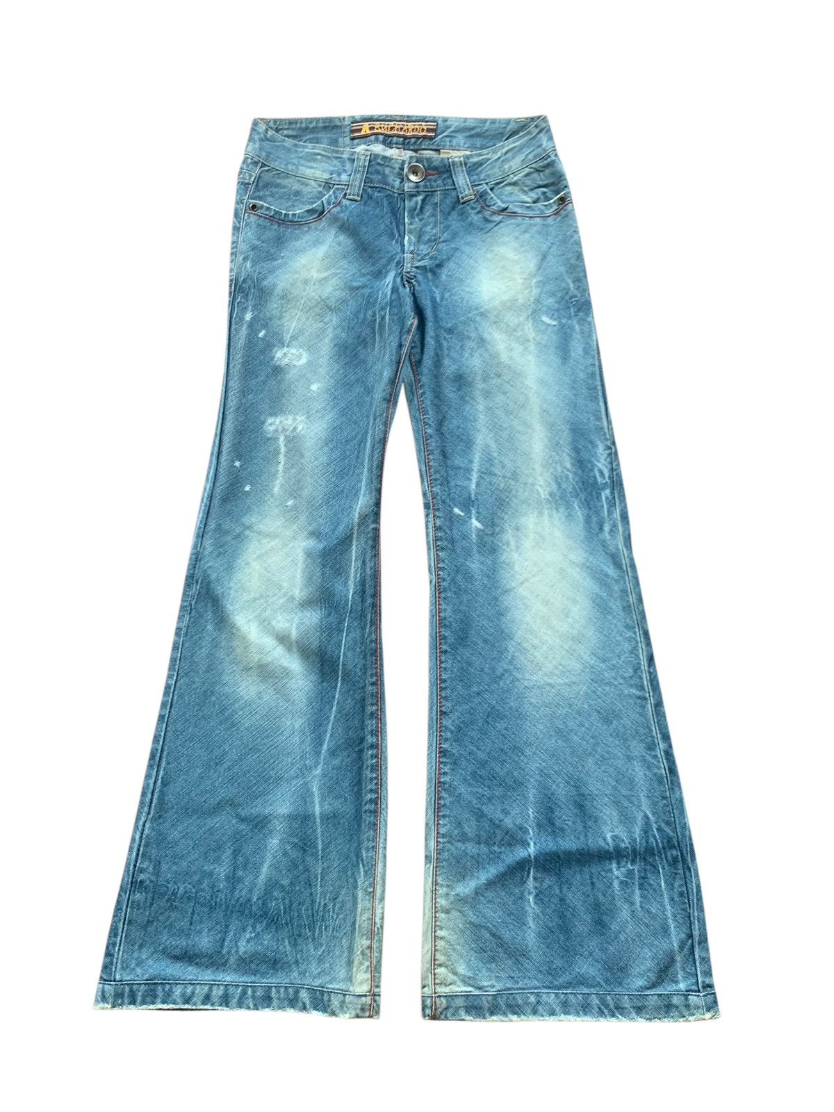 Japanese Brand Super flare BUCKAROO japanese blue levi's faded jeans lgb Size US 29 - 1 Thumbnail