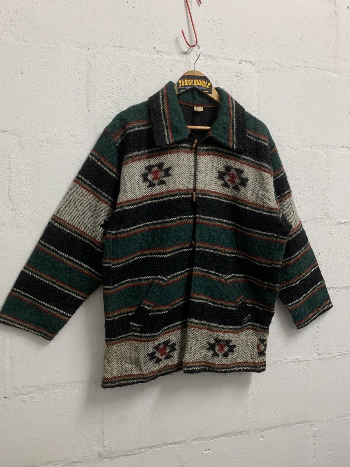 Japanese Brand Vintage Nepalese Wool Jacket Size US XL / EU 56 / 4 - 3 Thumbnail