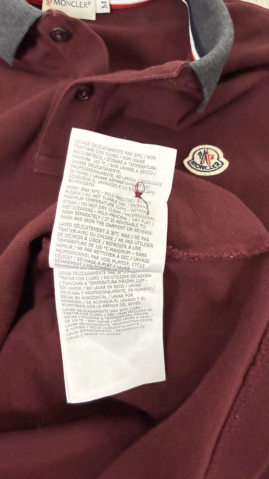 Moncler Moncler Polo Long Sleeve Size US M / EU 48-50 / 2 - 10 Thumbnail