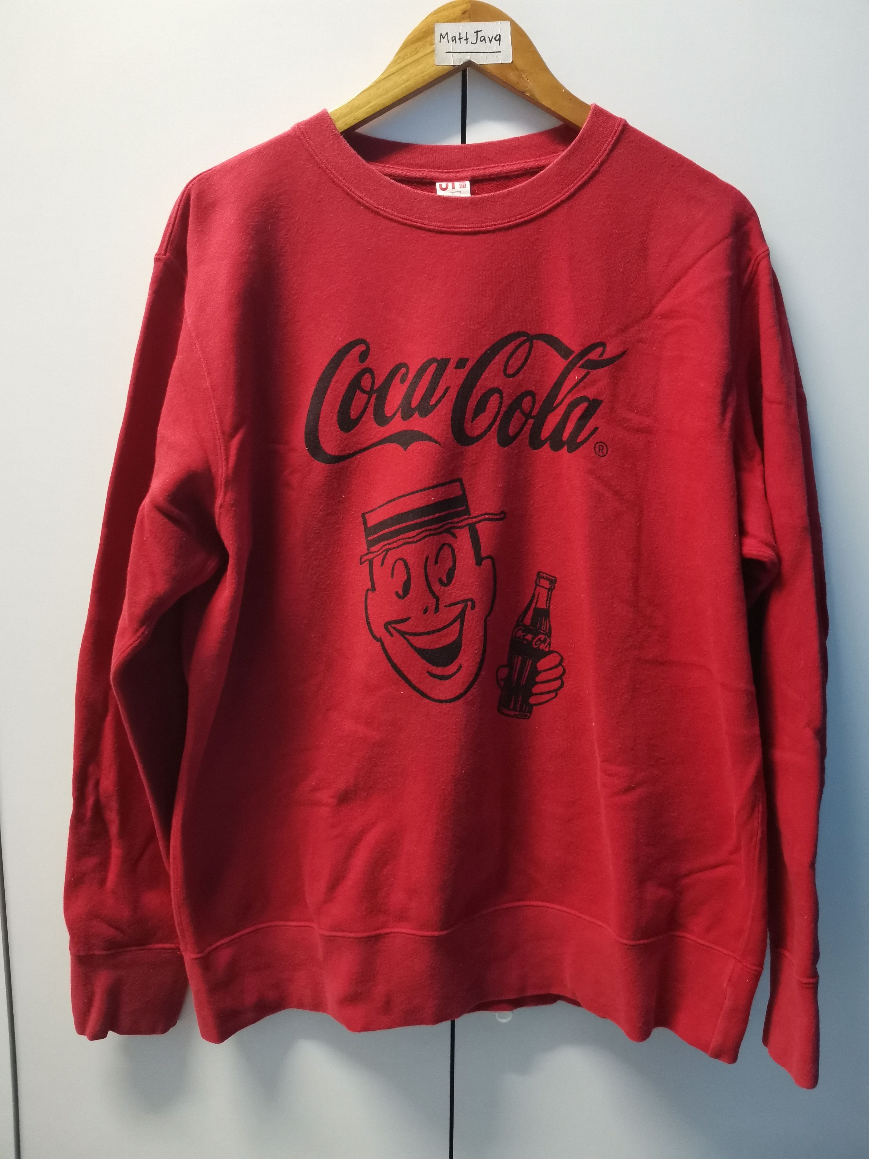 Coca Cola Coca-Cola Sweatshirt Japanese Brand Red Big Logo Size US L / EU 52-54 / 3 - 2 Thumbnail