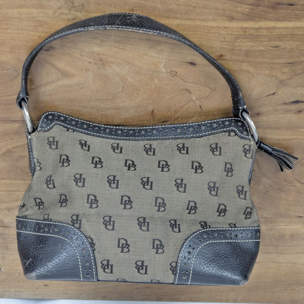 Dooney & Bourke Dooney & Bourke Signature Leather & Canvas Shoulder Bag Size ONE SIZE - 2 Thumbnail