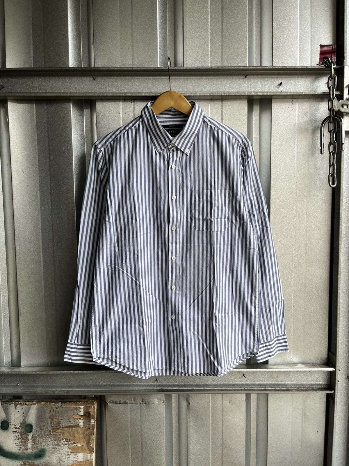 Other tate striped button up shirt long sleeve isseymiyake/cdg/ Size US L / EU 52-54 / 3 - 1 Thumbnail