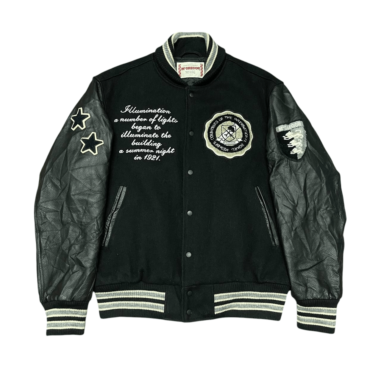 McGregor Vintage McGregor Wool Leather Varsity Jacket Size US L / EU 52-54 / 3 - 1 Thumbnail