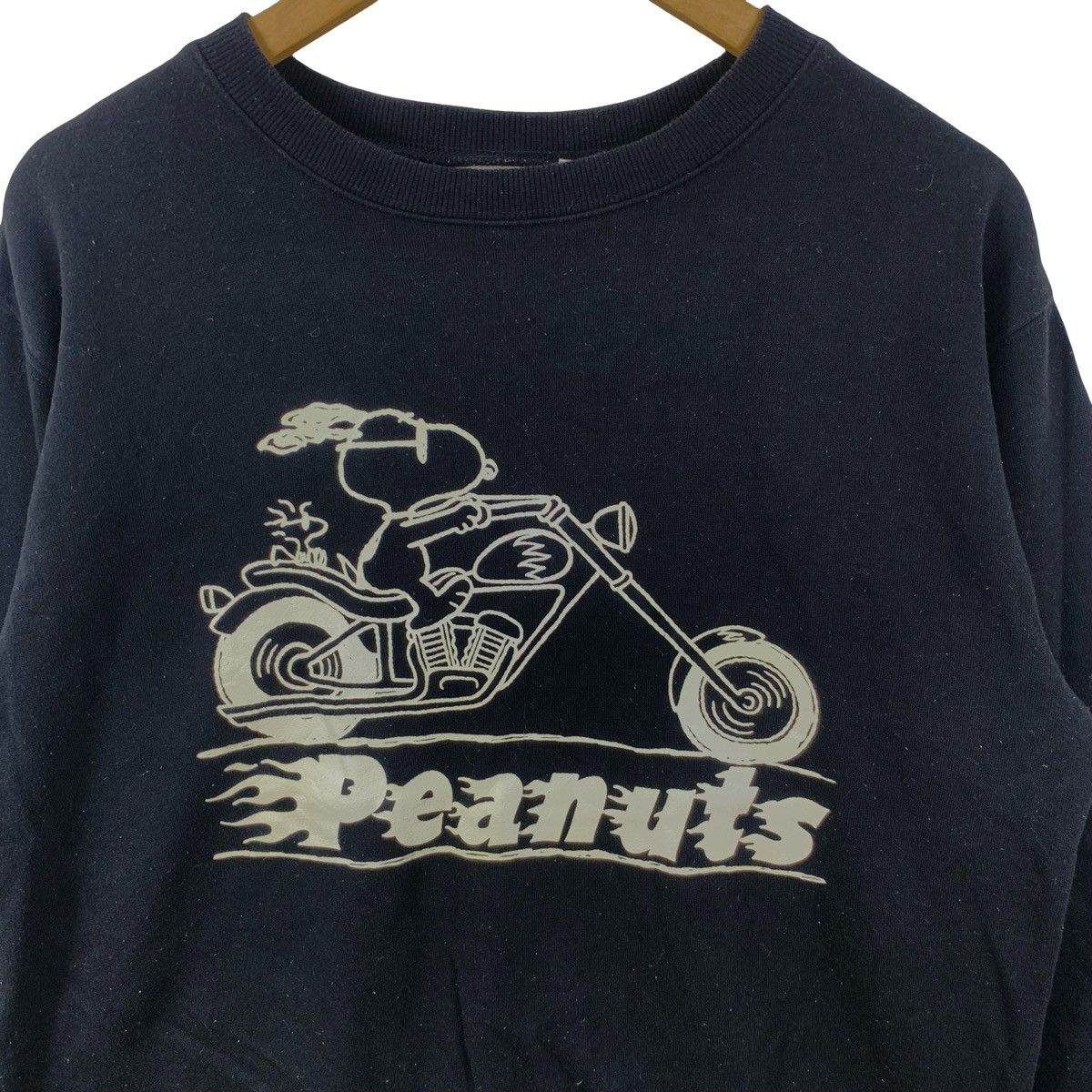 Peanuts Vintage Peanuts Snoopy Biker Motorcycle Graphic Sweatshirt Size US M / EU 48-50 / 2 - 7 Thumbnail