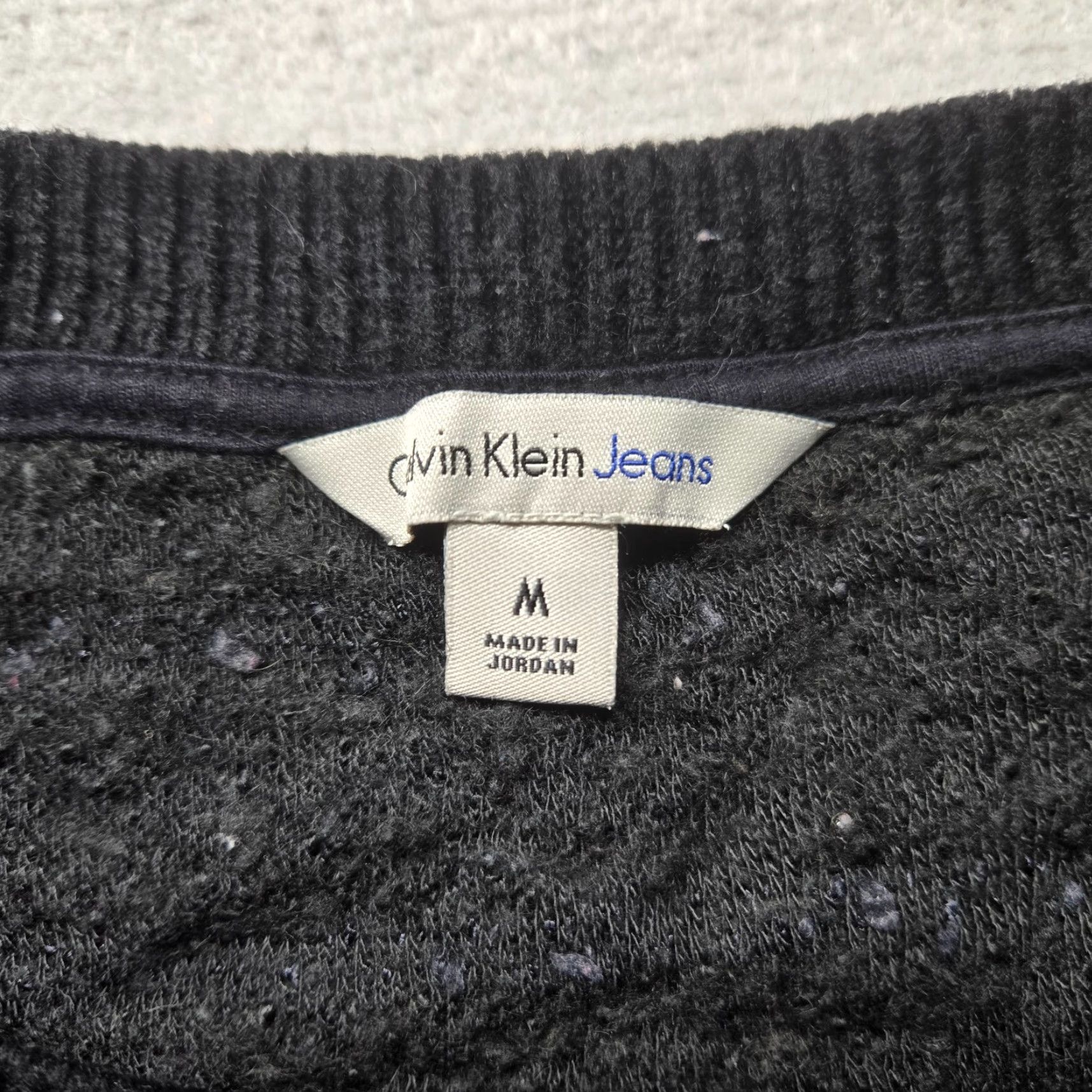 Calvin Klein Calvin Klein Jeans Black Crew Neck Long Sleeve Knit Sweater Adult Women's Medium Size M / US 6-8 / IT 42-44 - 6 Thumbnail