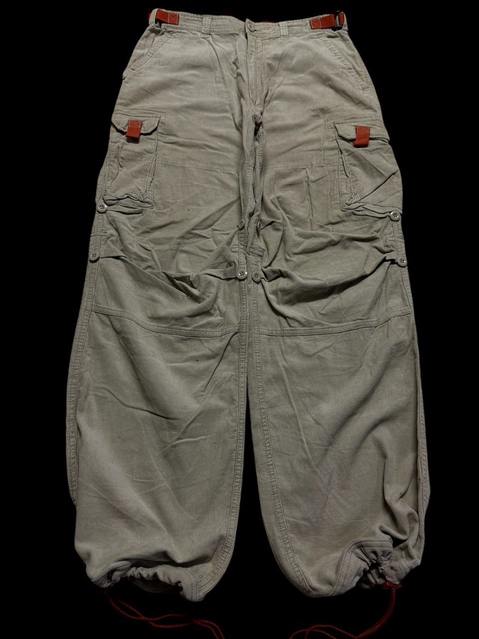 Oshkosh 💥90s Oshkosh Cordoroi Tactical Parachute Cargo Double Knee Size US 31 - 1 Thumbnail