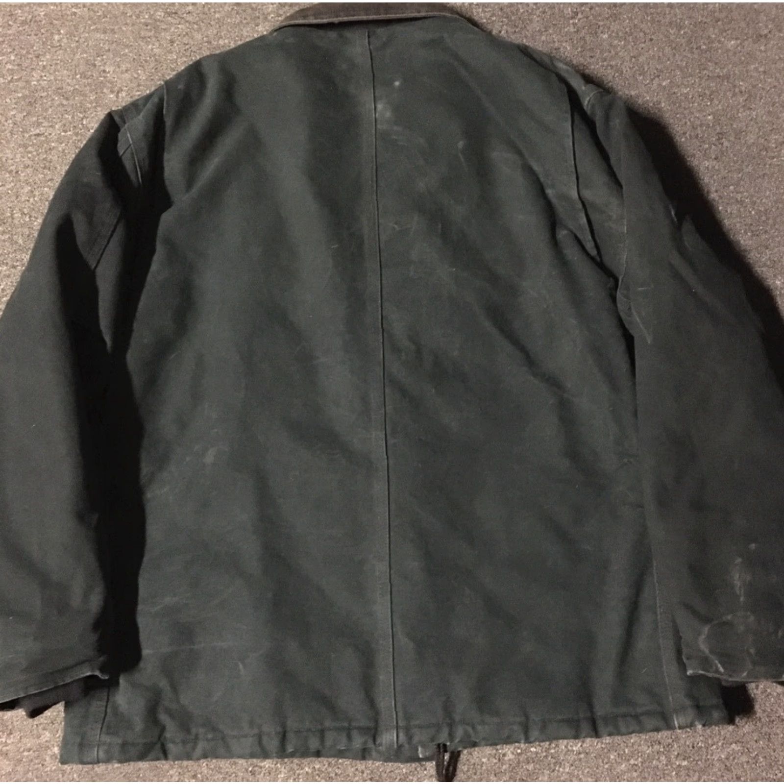 Carhartt VINTAGE Carhartt Chore Jacket 48 XXL Black Quilt Lined Distressed 90s 80s Grunge Biker Motorcycle Jacket Mens Carhartt Ridge Size US M / EU 48-50 / 2 - 2 Thumbnail