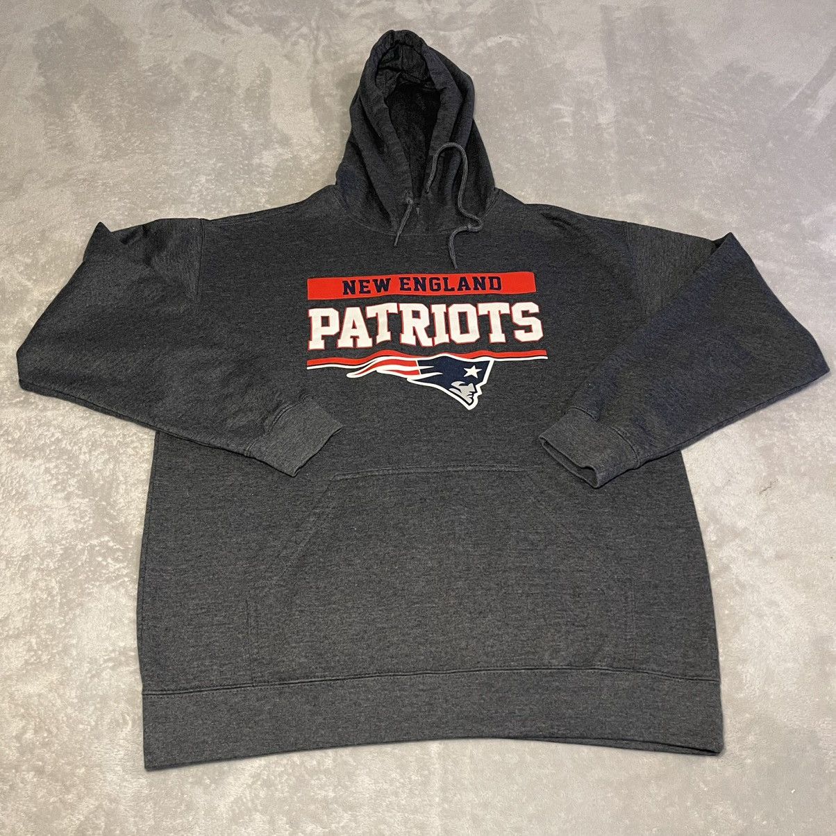 NFL New England Patriots NFL Team Apparel Hoodie Mens Large Gray Size US L / EU 52-54 / 3 - 1 Thumbnail