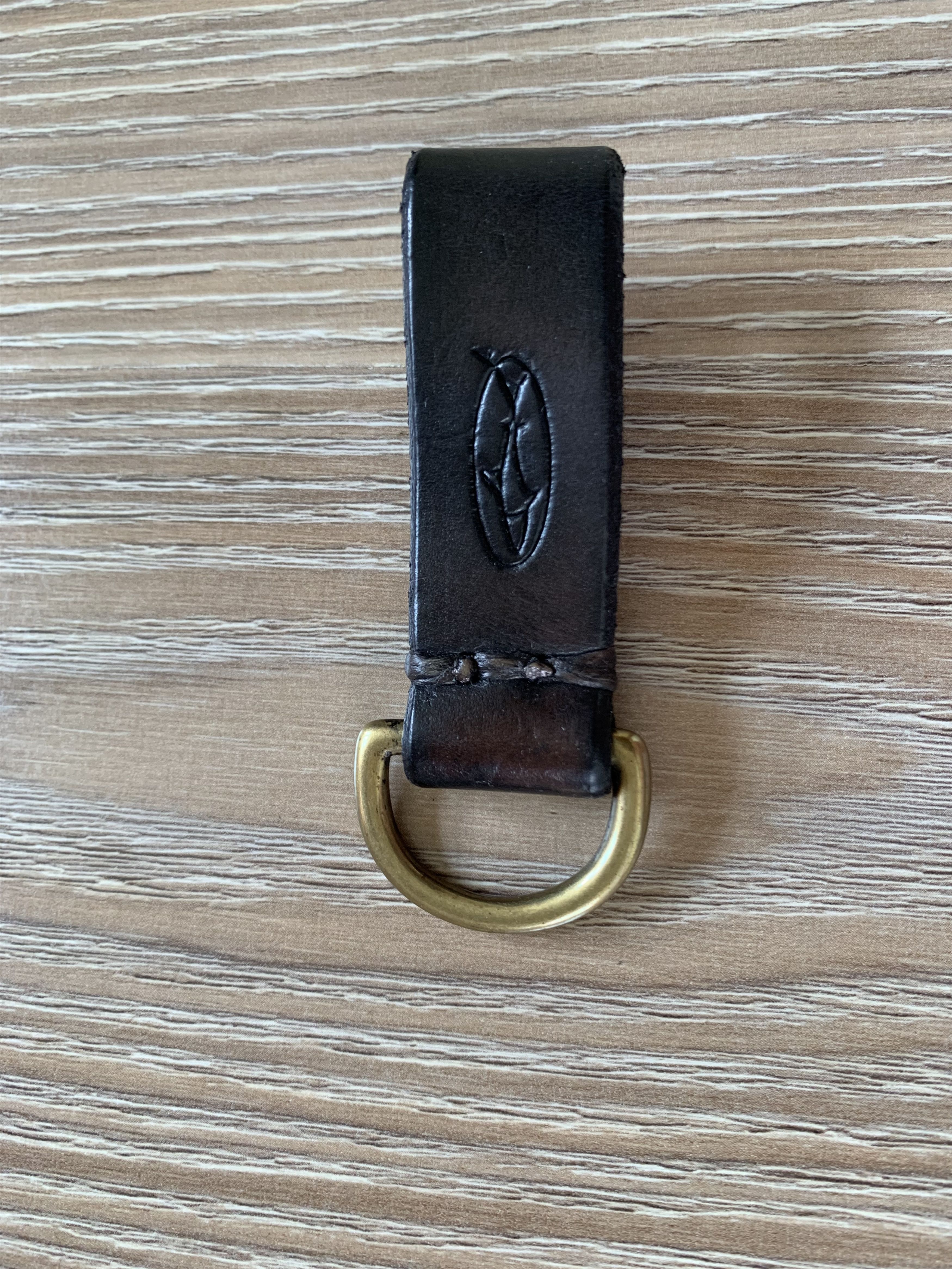 Handmade Leather Keychain With Embossing Size ONE SIZE - 4 Thumbnail
