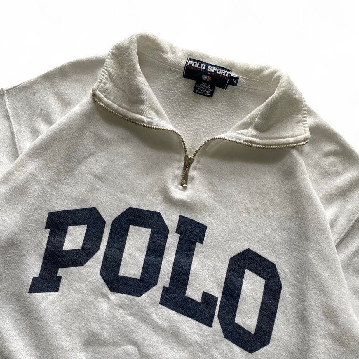 Polo Ralph Lauren VINTAGE POLO SPORT HALF ZIPPER SWEATSHIRT Size US M / EU 48-50 / 2 - 3 Thumbnail