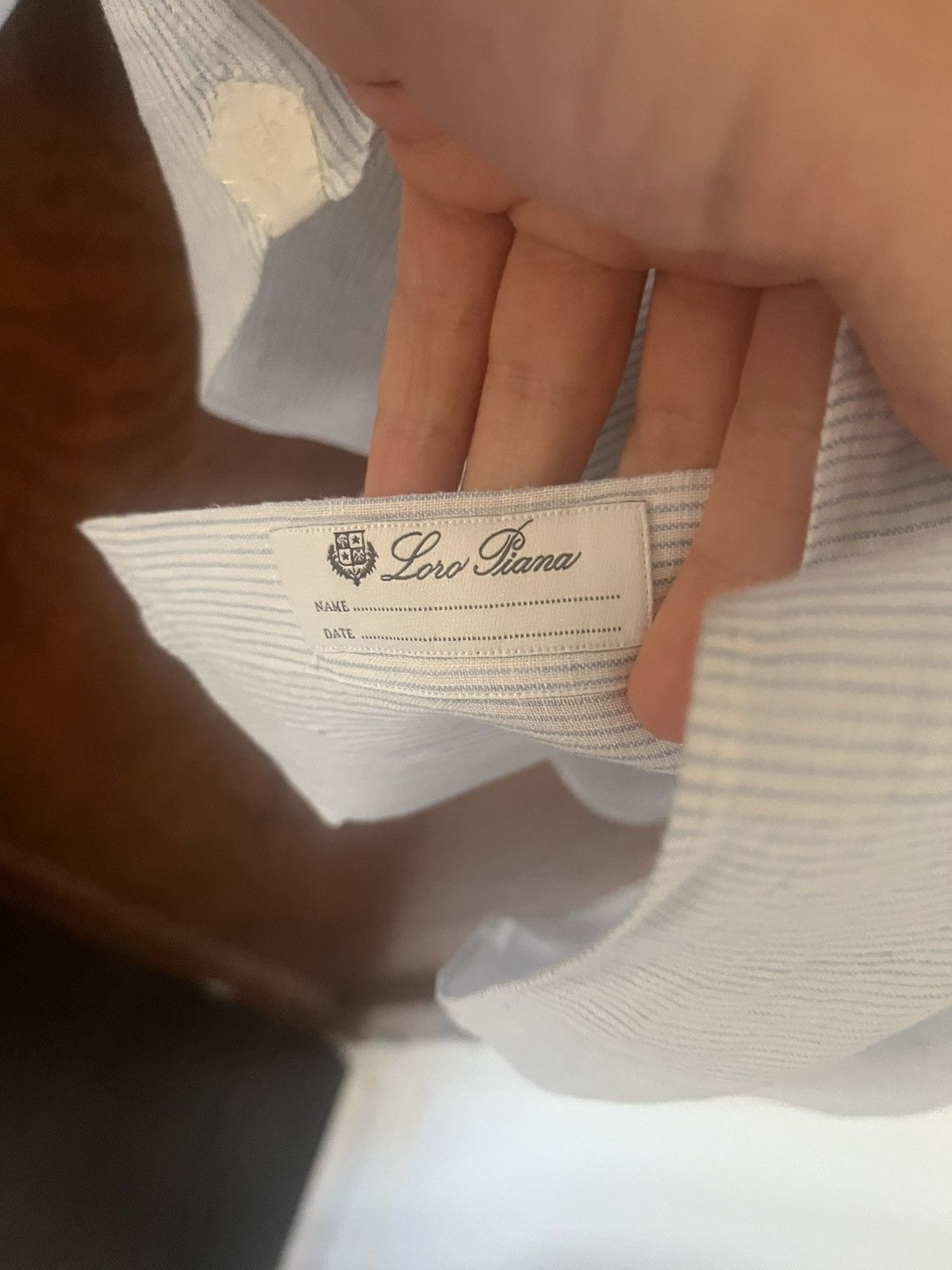 Loro Piana Loro Piana Striped Andre linen shirt size 42 Size US L / EU 52-54 / 3 - 5 Thumbnail