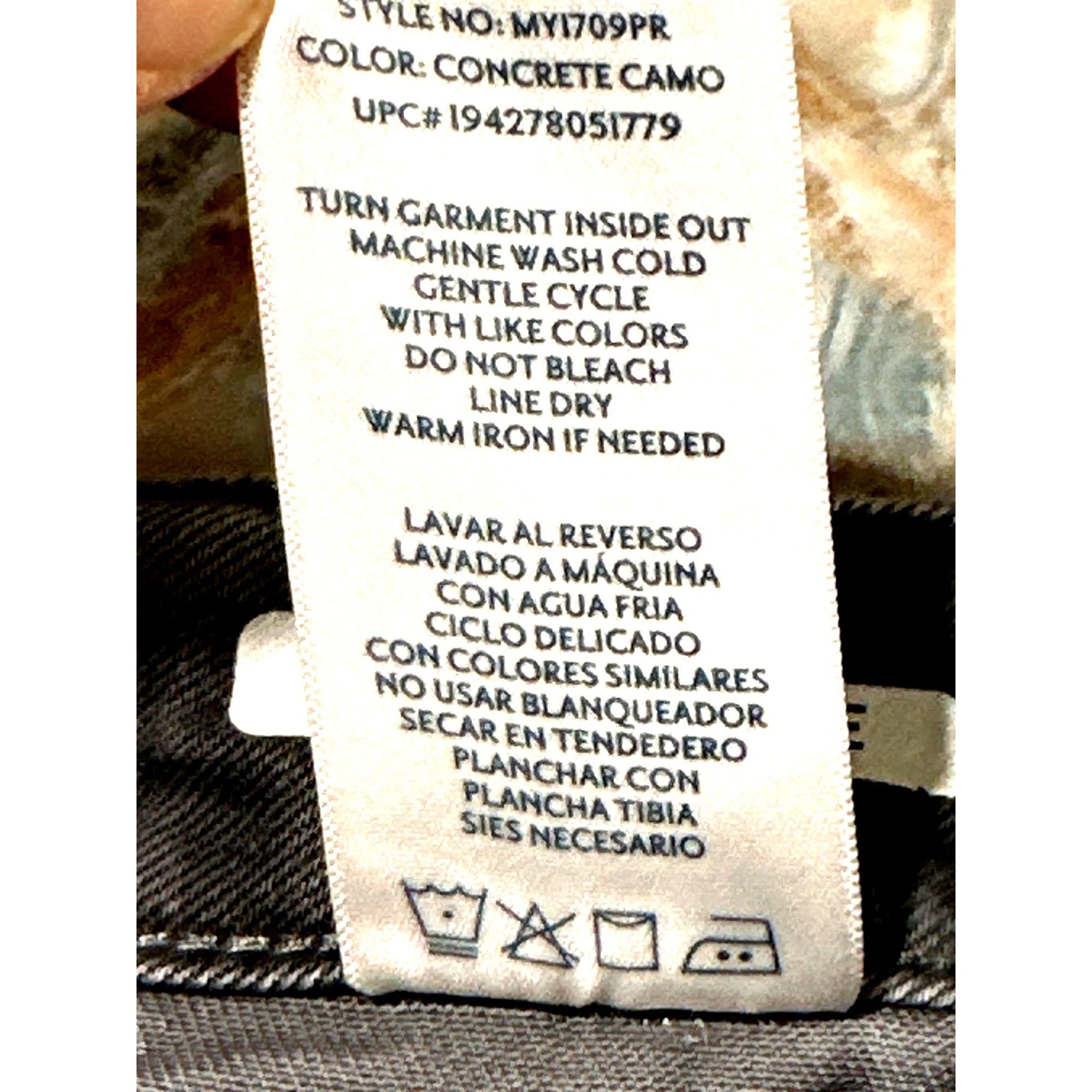 Seven 7 Seven7 Utility Camouflage Denim Mid Rise Slim Straight Jeans Size 30" / US 8 / IT 44 - 5 Thumbnail