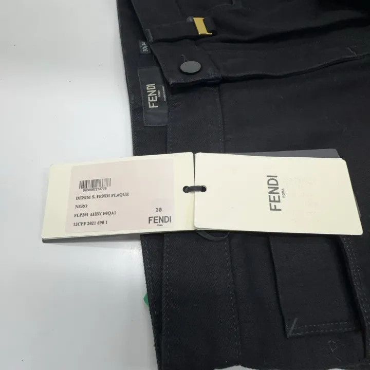 Fendi Fendi Slim Fit Black Denim Pants for Men -2507 Size US 30 / EU 46 - 1 Thumbnail