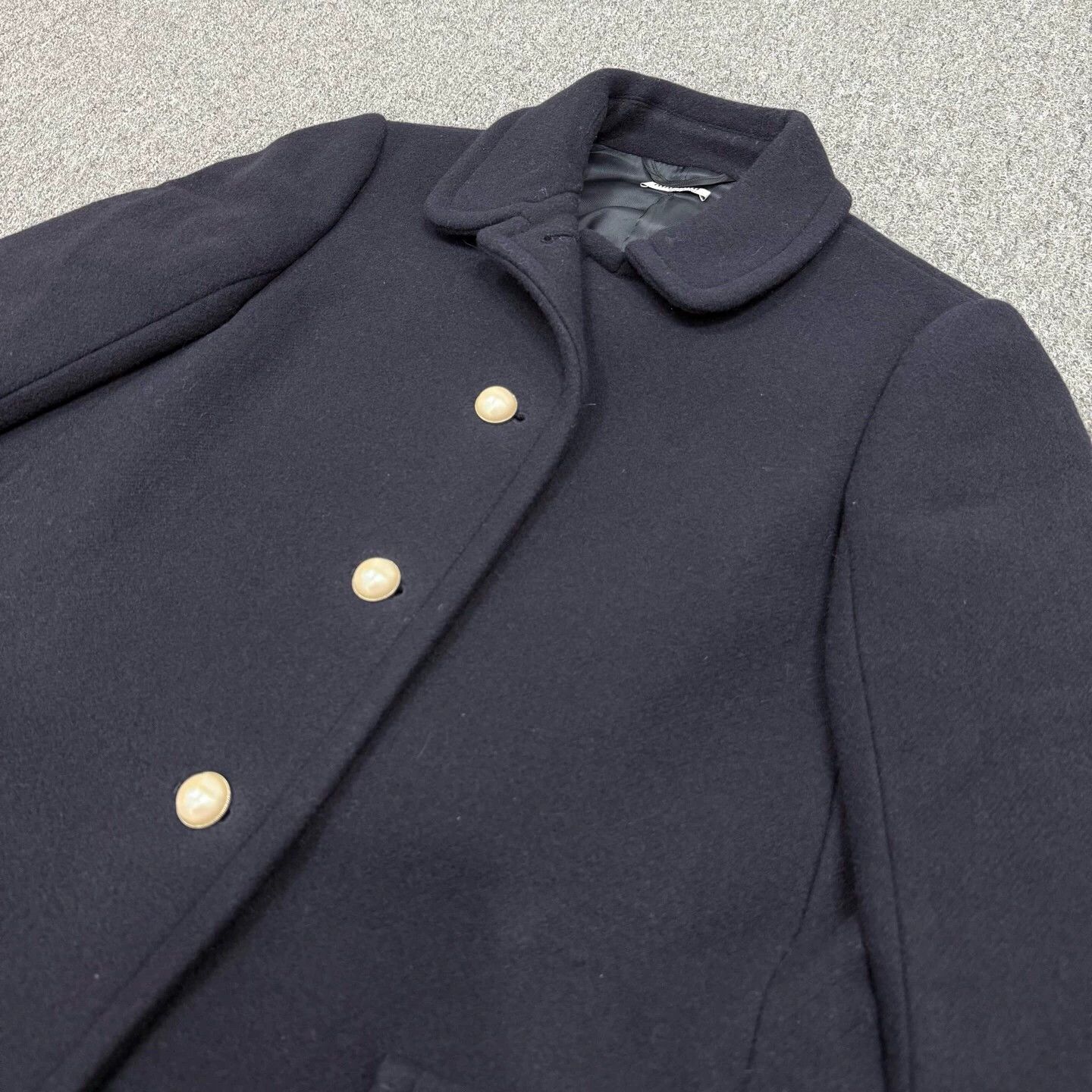 Miu Miu MIUMIU navy blue wool coat 38 Size XS / US 0-2 / IT 36-38 - 3 Thumbnail
