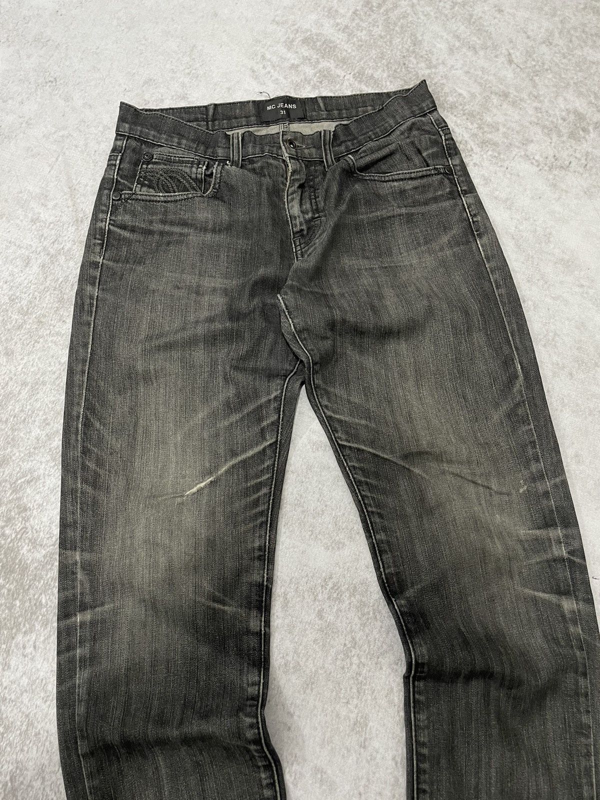 Hysteric Glamour × If Six Was Nine × Le Grande Bleu (L.G.B.) 2000s mc japa smoke wash distressed denim y2k style Size US 28 / EU 44 - 2 Thumbnail