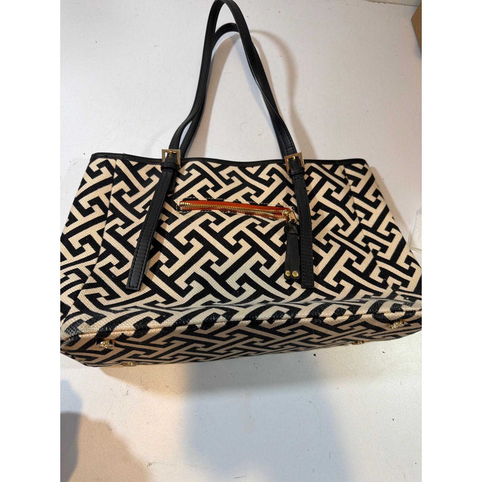 Other Spartina 449 labyrinth maze Black Canvas Island Tote Large Size ONE SIZE - 2 Thumbnail