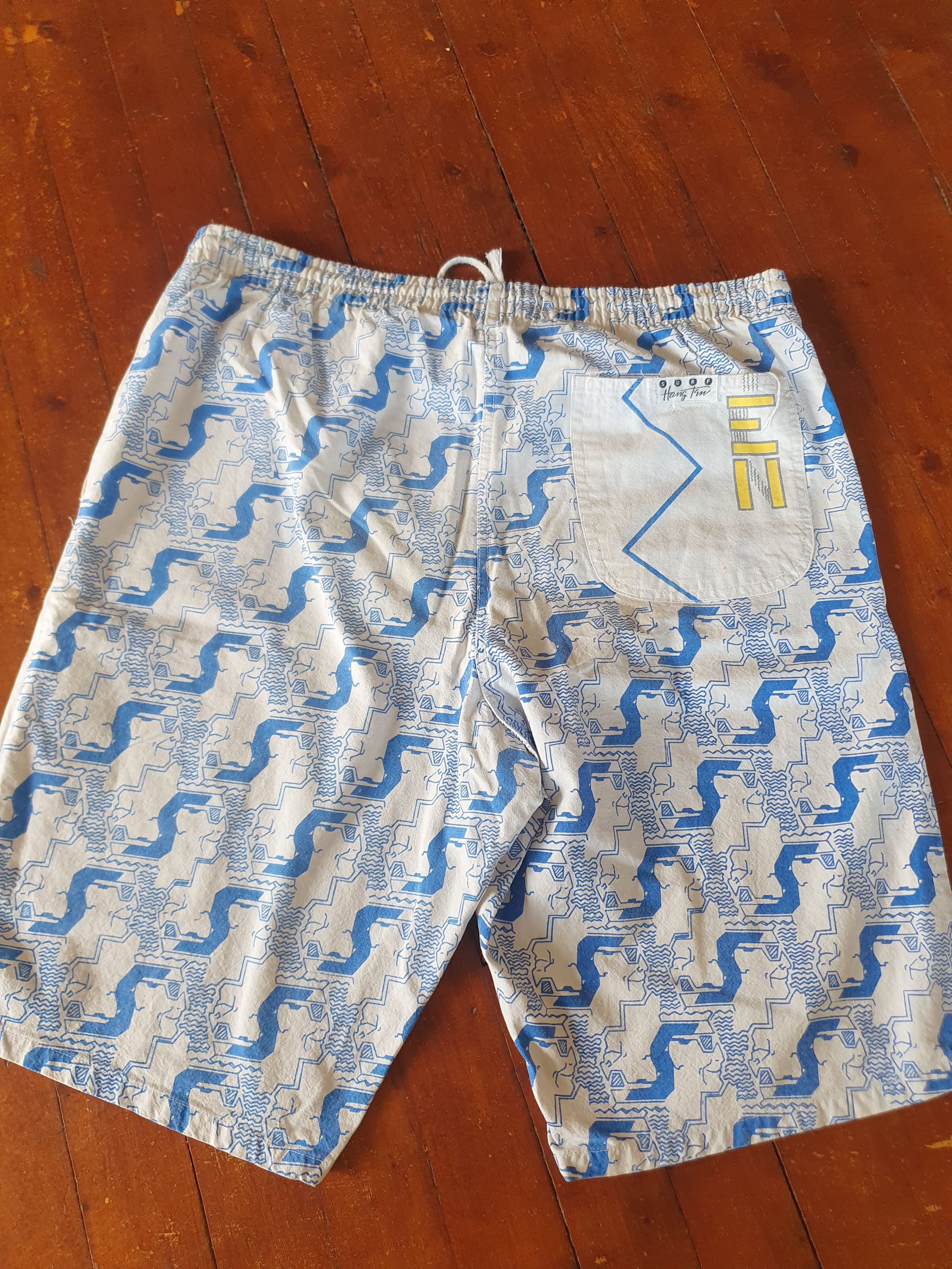 Vintage Surf Hang Ten Vtg Surf Swim Board shorts sz M/ W-39.5CM Size US 32 / EU 48 - 10 Thumbnail