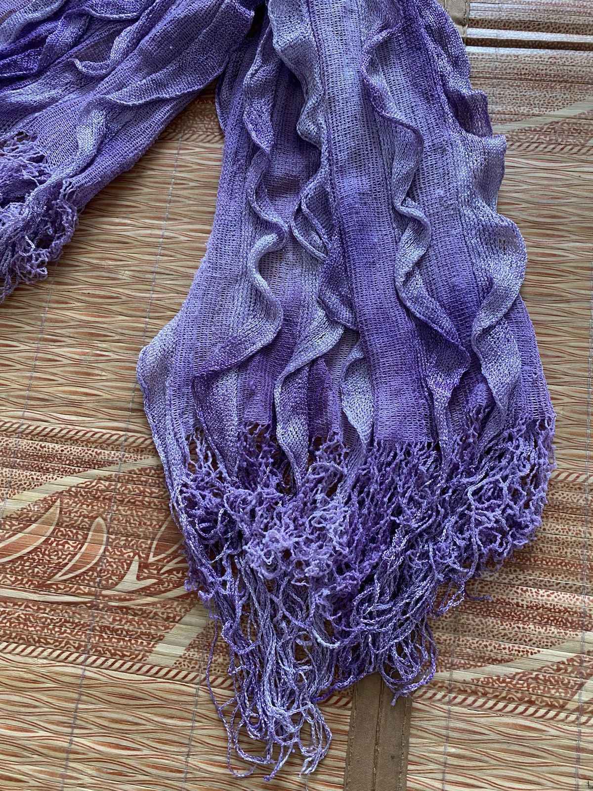 Japanese Brand Japanese knitted scarf ifsixwasnine kmrii styled Size ONE SIZE - 4 Thumbnail