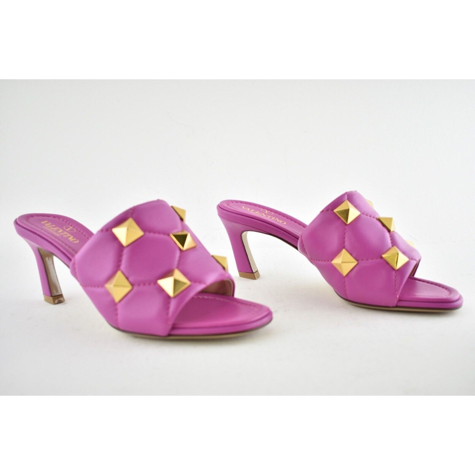 Valentino Rockstud Roman Stud Backless Mule Slide Heel Sandal 36 Size US 6 / IT 36 - 4 Thumbnail