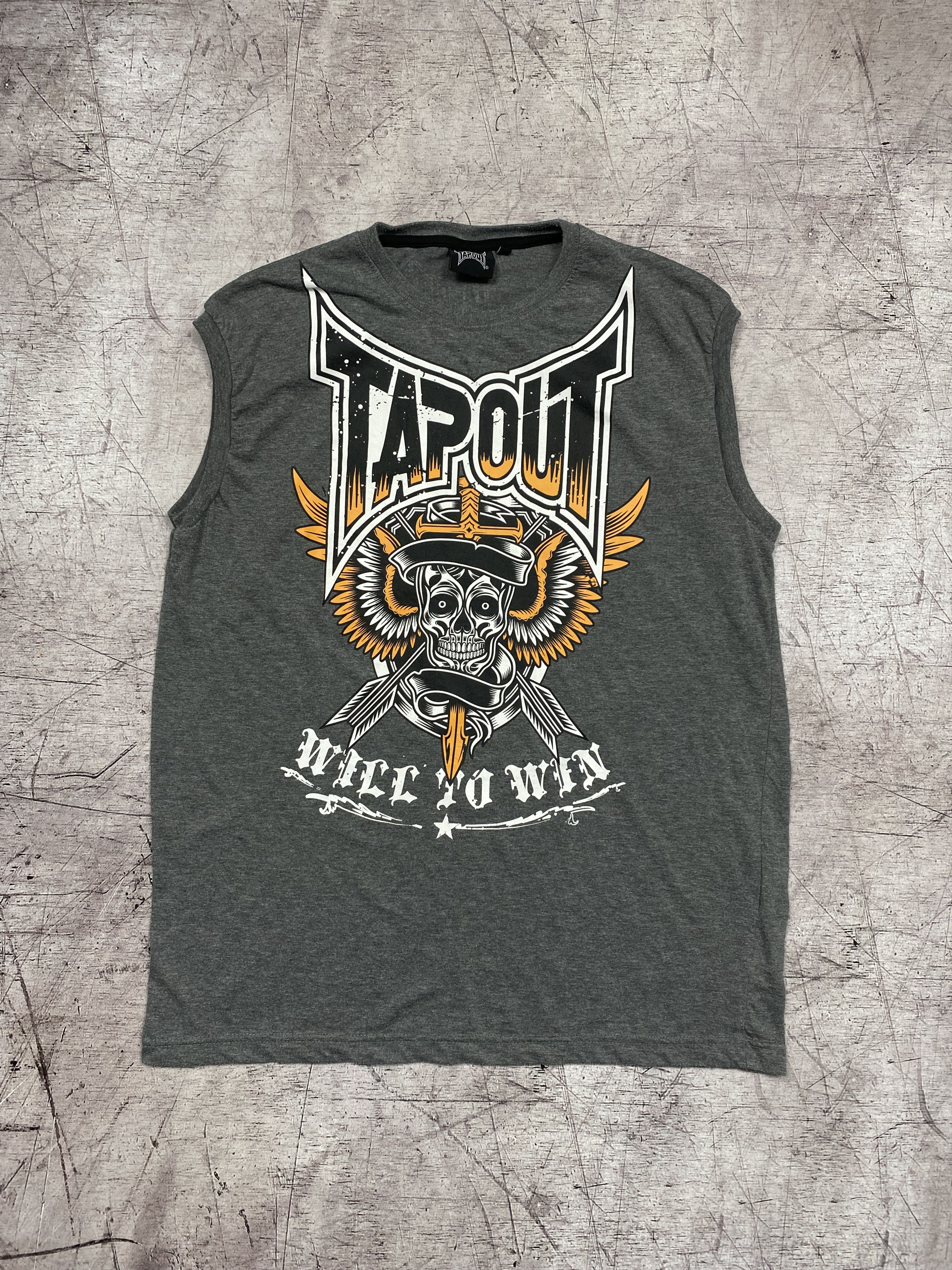 Tapout × UFC × Vintage Tapout Vintage Mens Big Logo Sleeveless T-Shirt Size US L / EU 52-54 / 3 - 1 Thumbnail