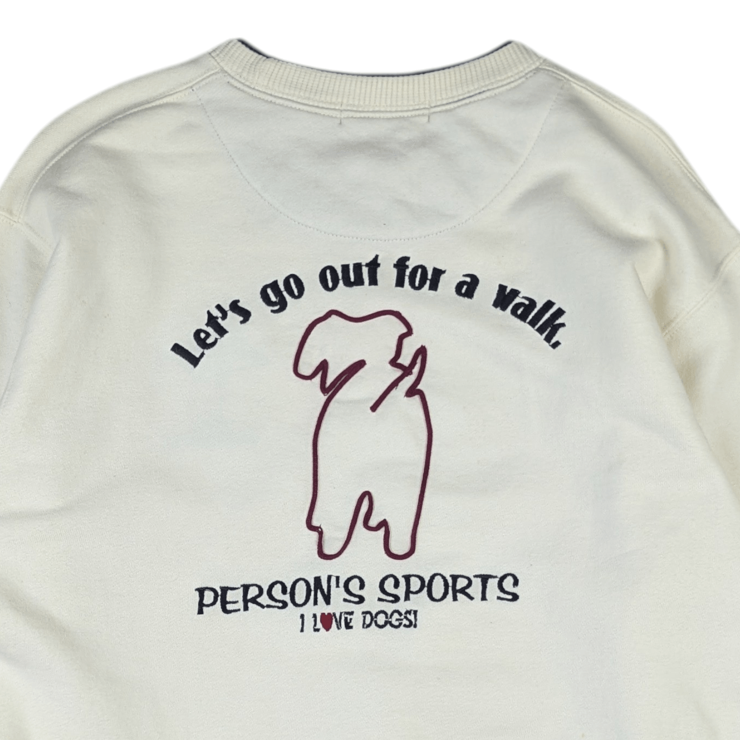PERSON'S Vintage 90's PERSON'S SPORT Love Dogs Sportswear Sweatshirts Size US XS / EU 42 / 0 - 11 Thumbnail